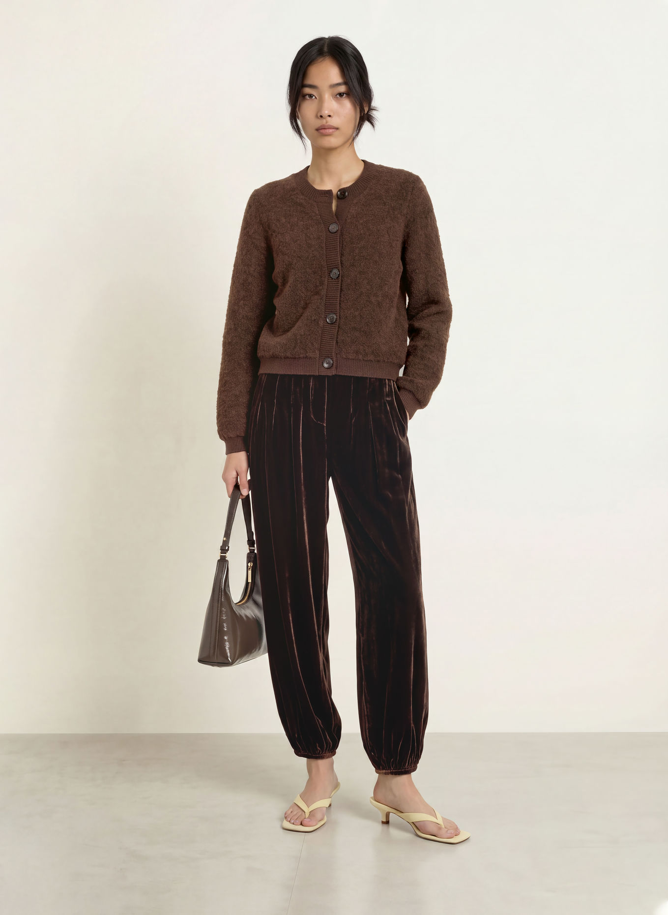 MSCH COPENHAGEN Strickjacke MSCHTAILE NERIDA: DUNKELBRAUN