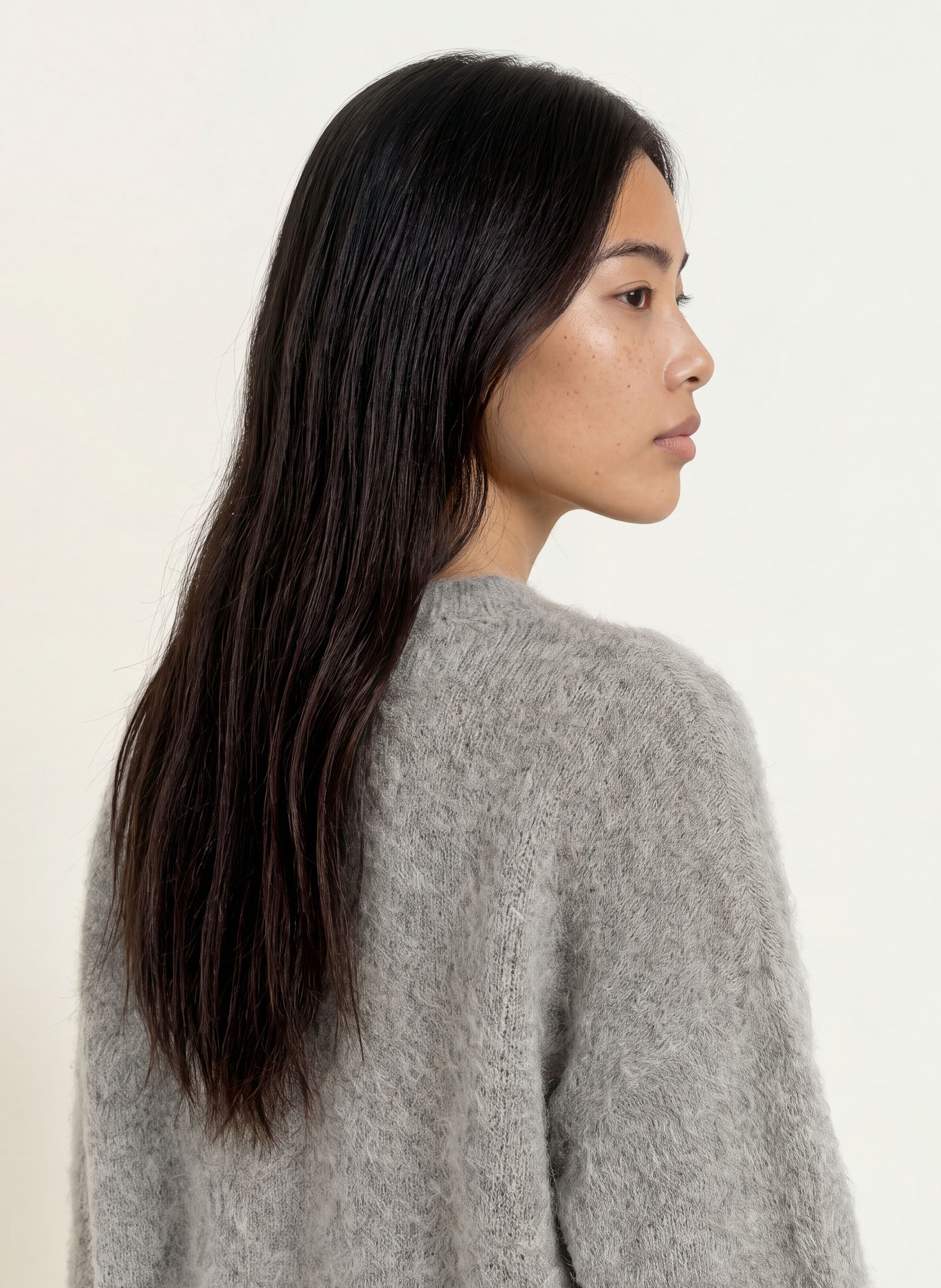 MSCH COPENHAGEN Pullover MSCHTILA SALMIA mit Alpaka: GRAU