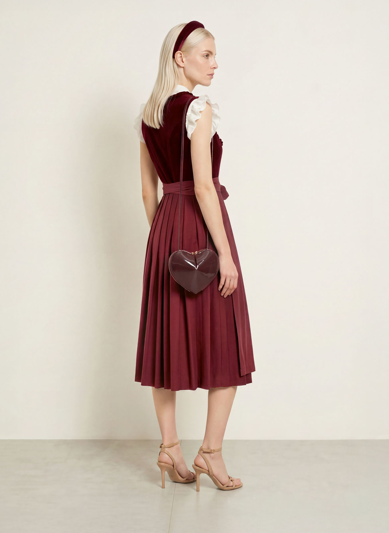 KRÜGER Dirndl NAOMIE: DUNKELROT