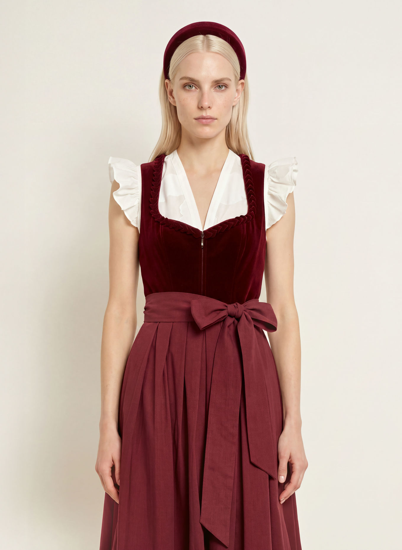 KRÜGER Dirndl NAOMIE: DUNKELROT