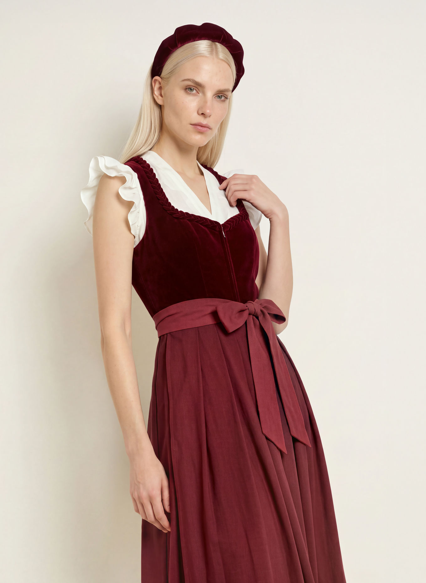 KRÜGER Dirndl NAOMIE: DUNKELROT