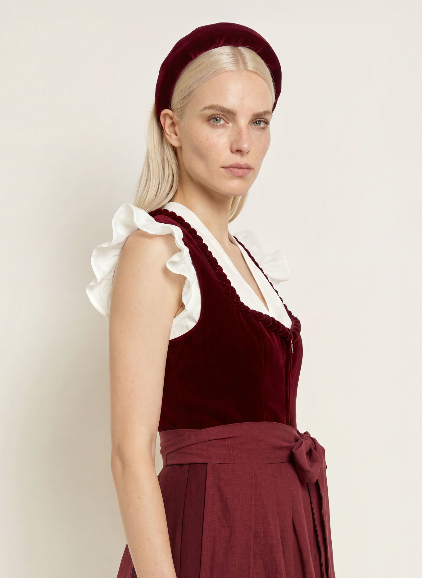 KRÜGER Dirndl NAOMIE: DUNKELROT