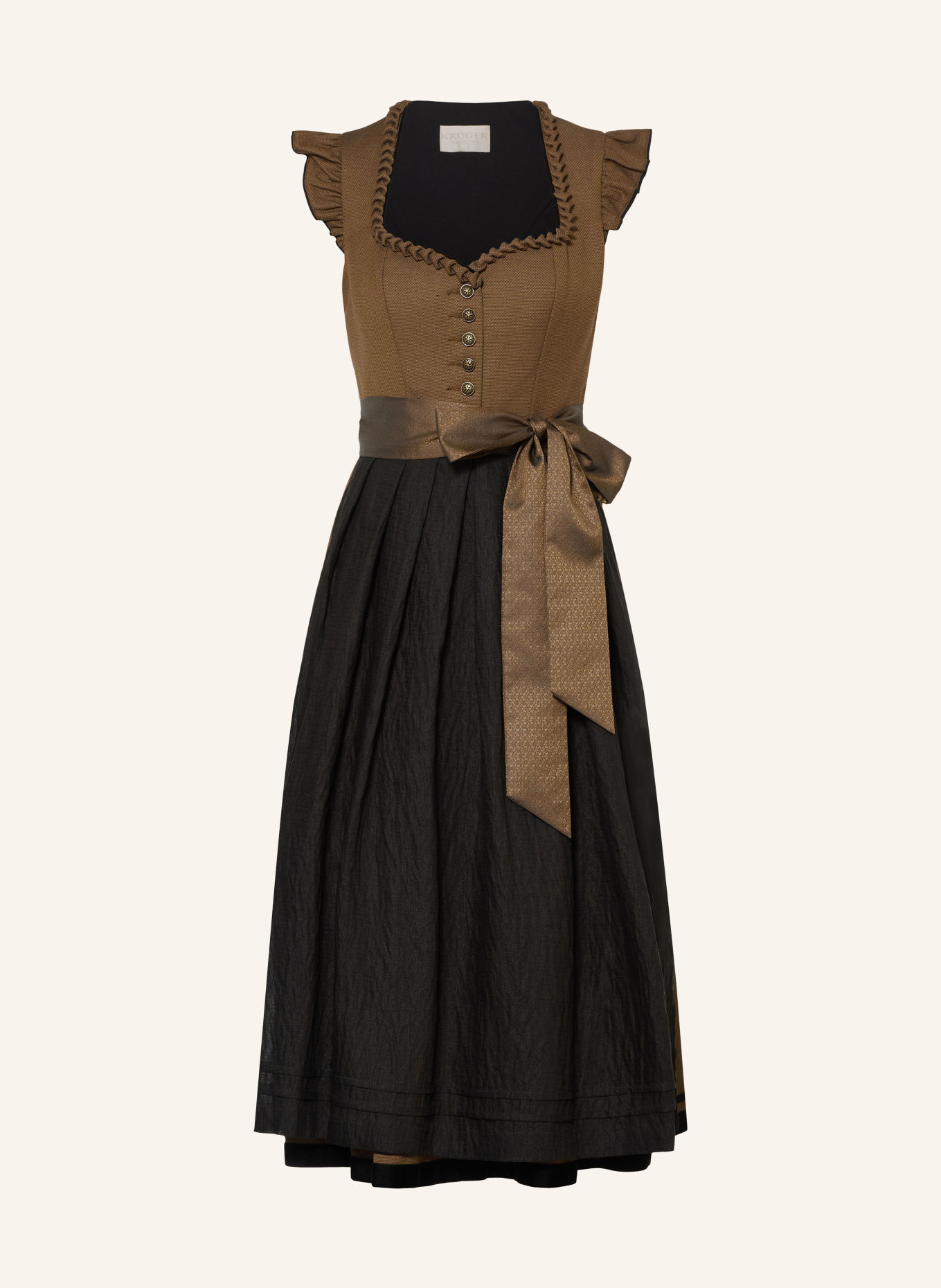 KRÜGER GERENA Dirndl: BROWN / BLACK
