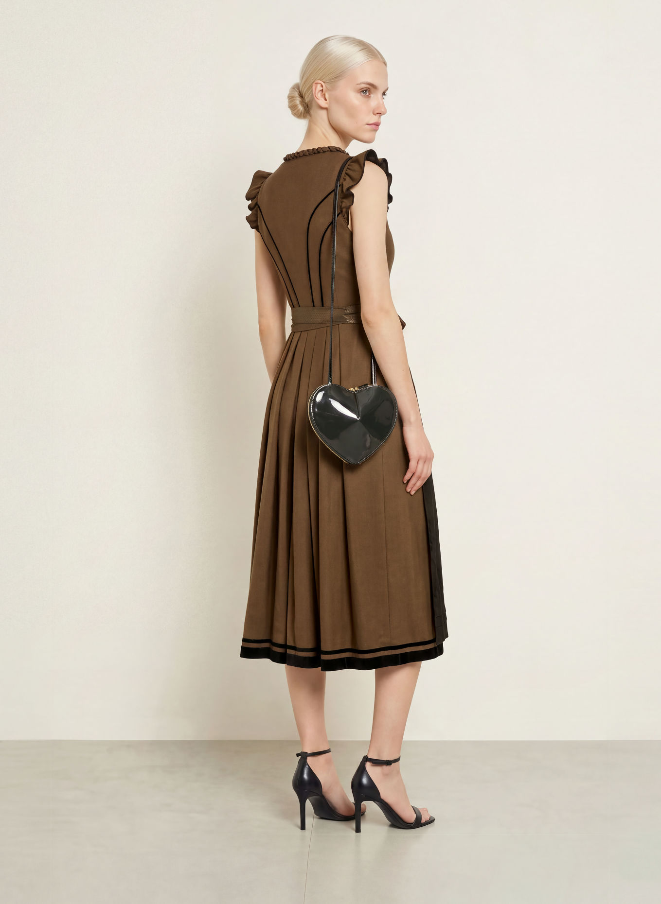 KRÜGER GERENA Dirndl: BROWN / BLACK