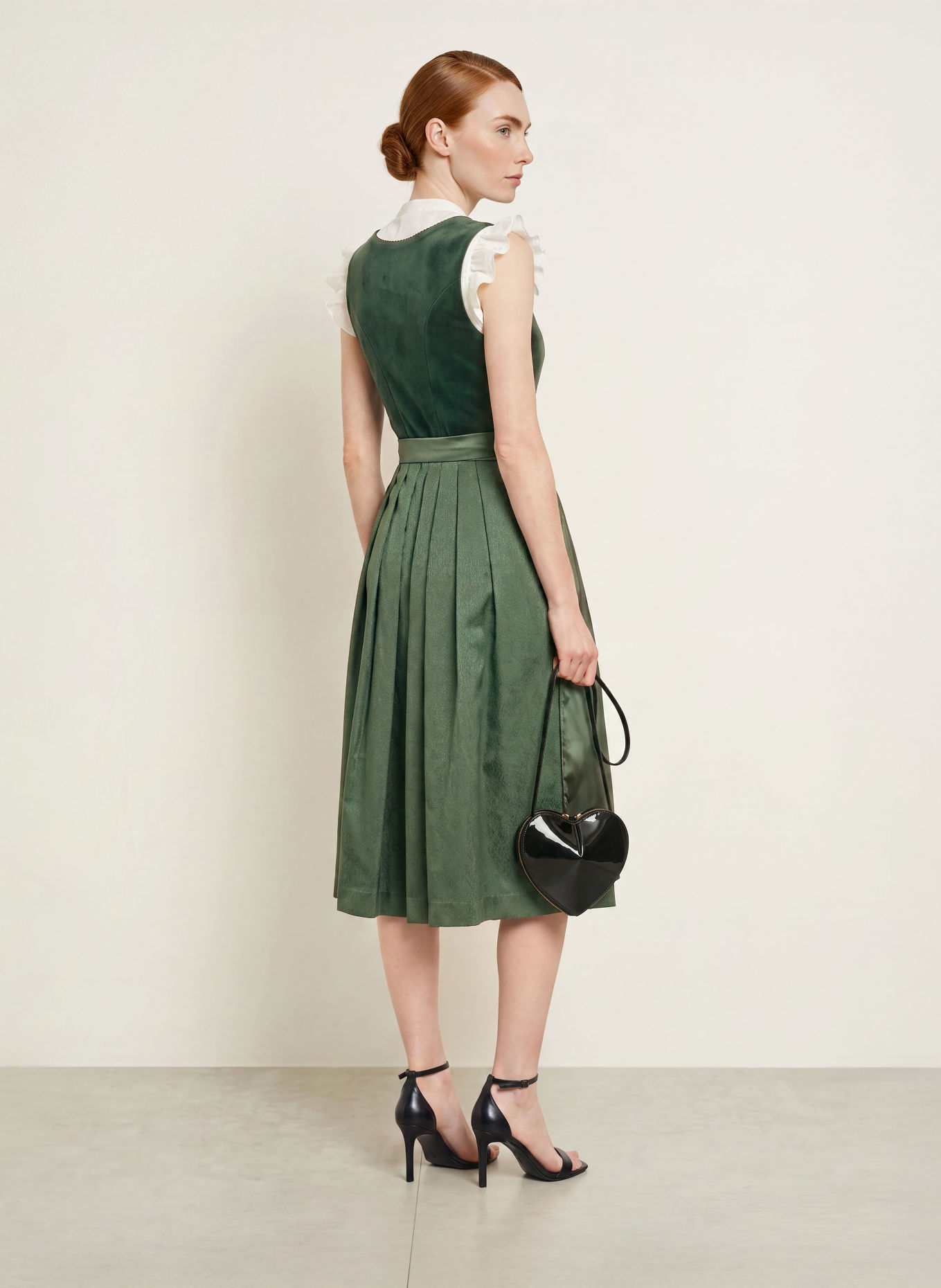KRÜGER VELORAE Dirndl: DARK GREEN