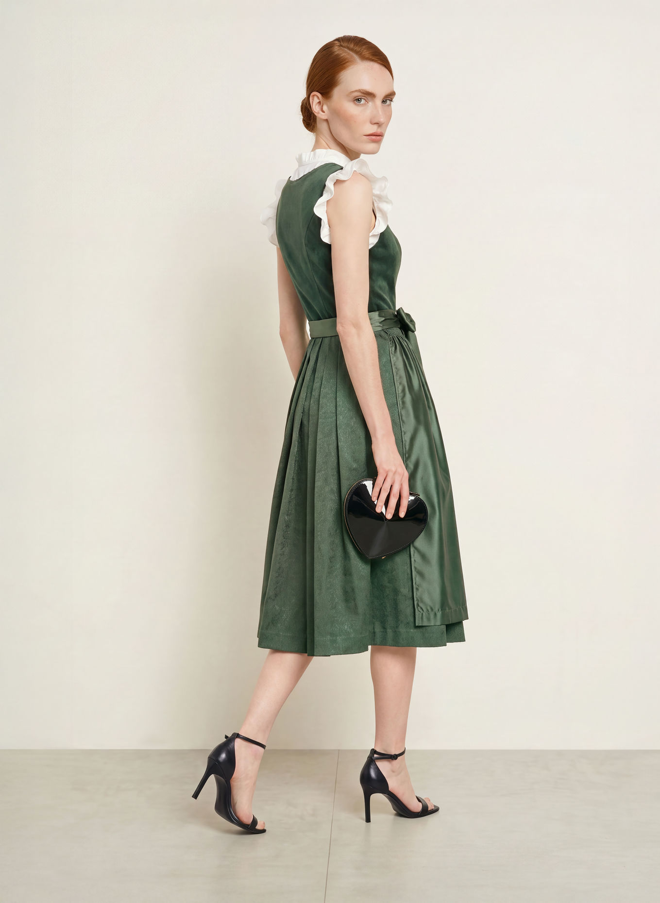 KRÜGER VELORAE Dirndl: DARK GREEN