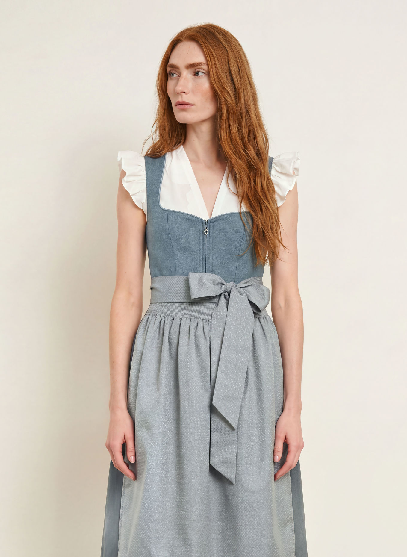 KRÜGER Dirndl: BLUE GRAY