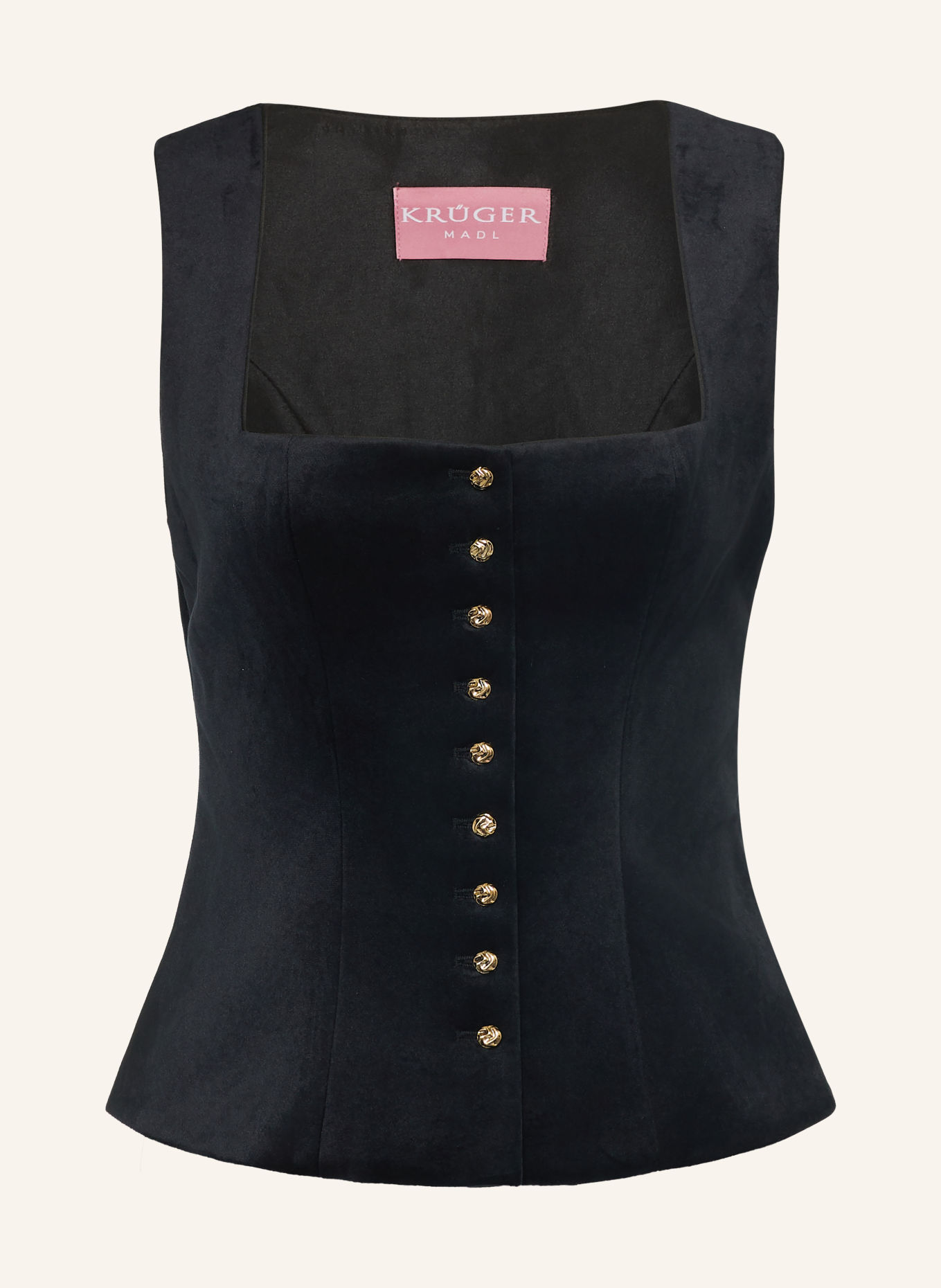 KRÜGER TASMIN Traditional bodice: BLACK