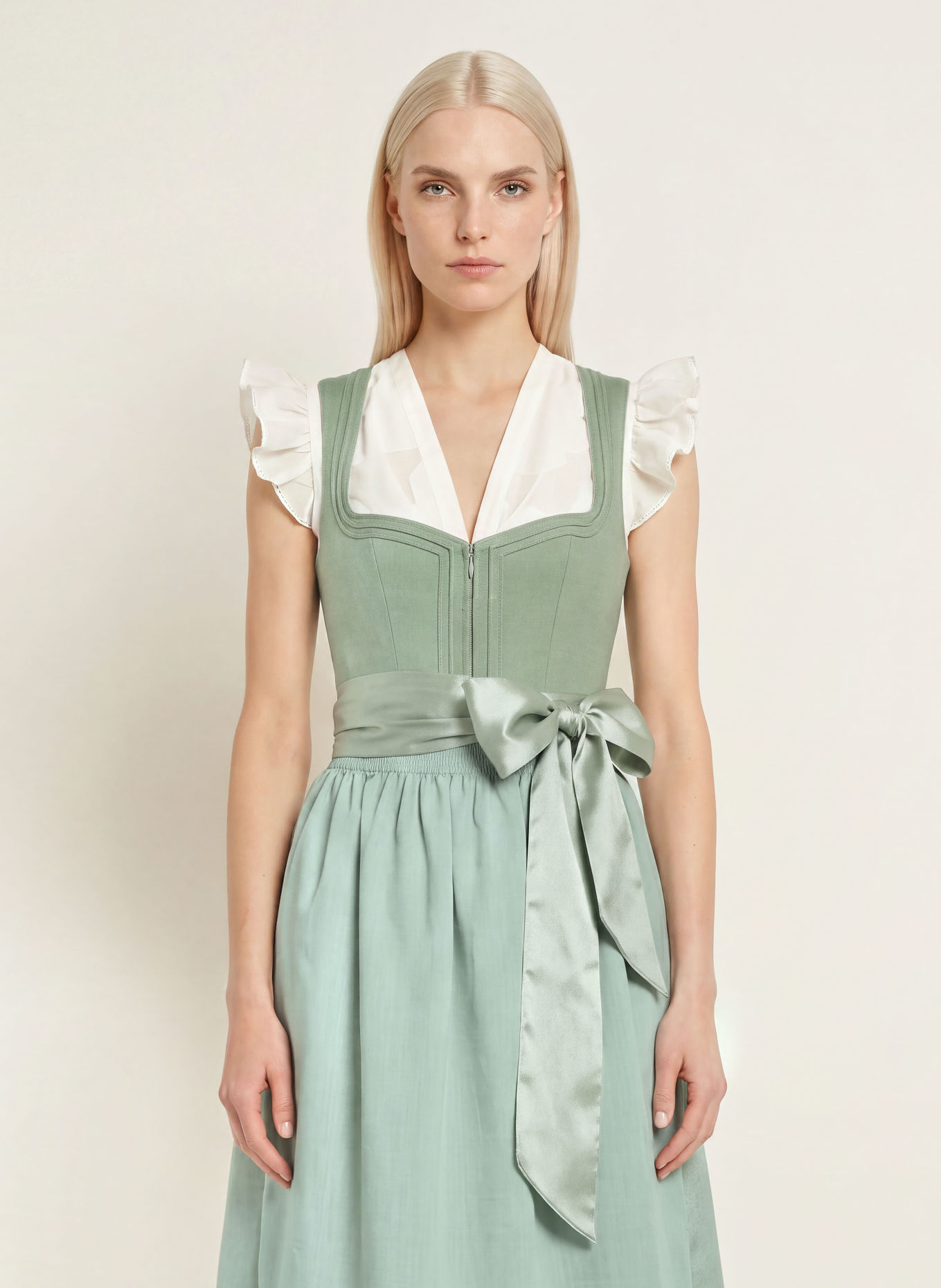 KRÜGER MINZI Dirndl: LIGHT GREEN