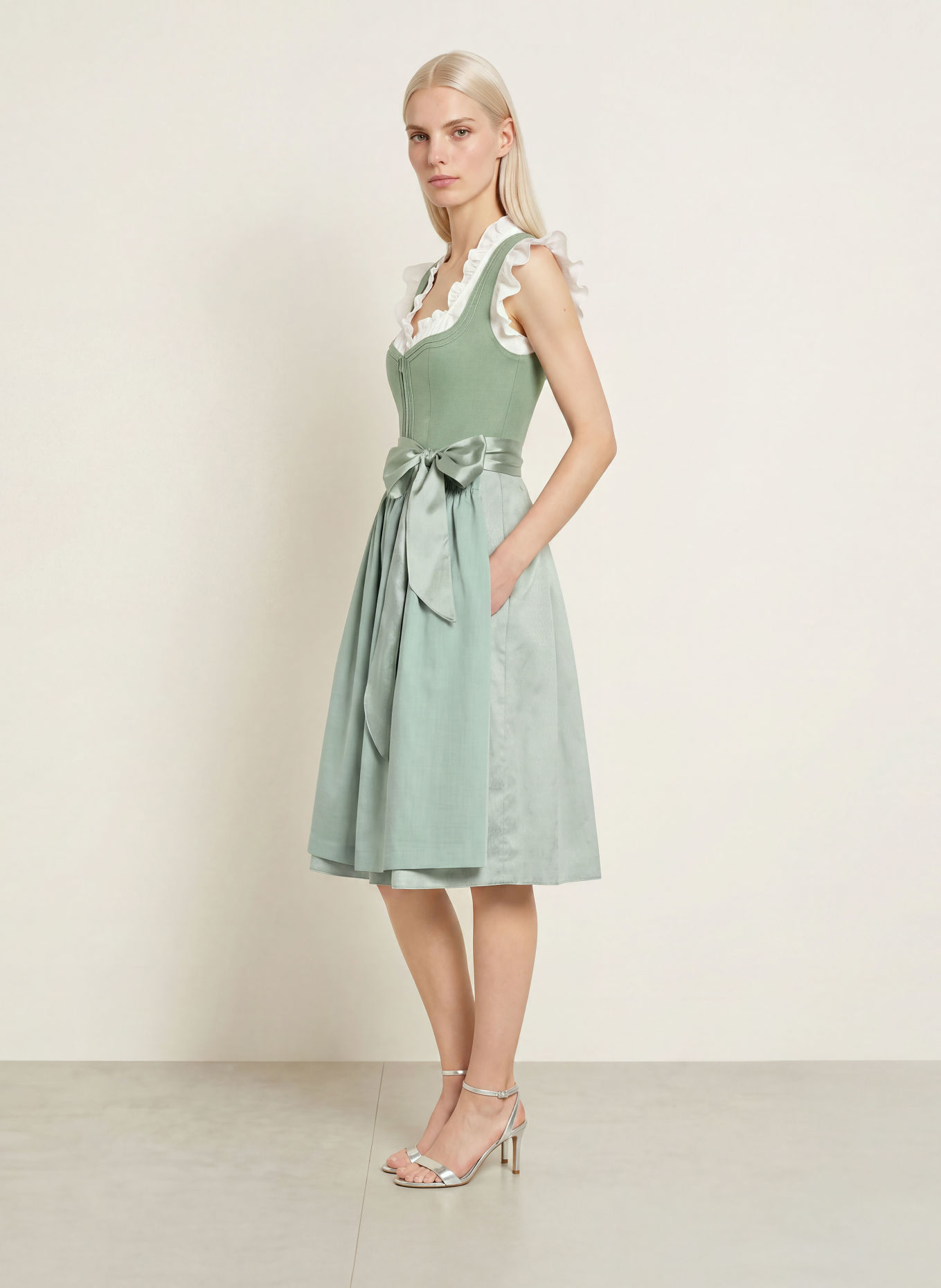KRÜGER MINZI Dirndl: LIGHT GREEN