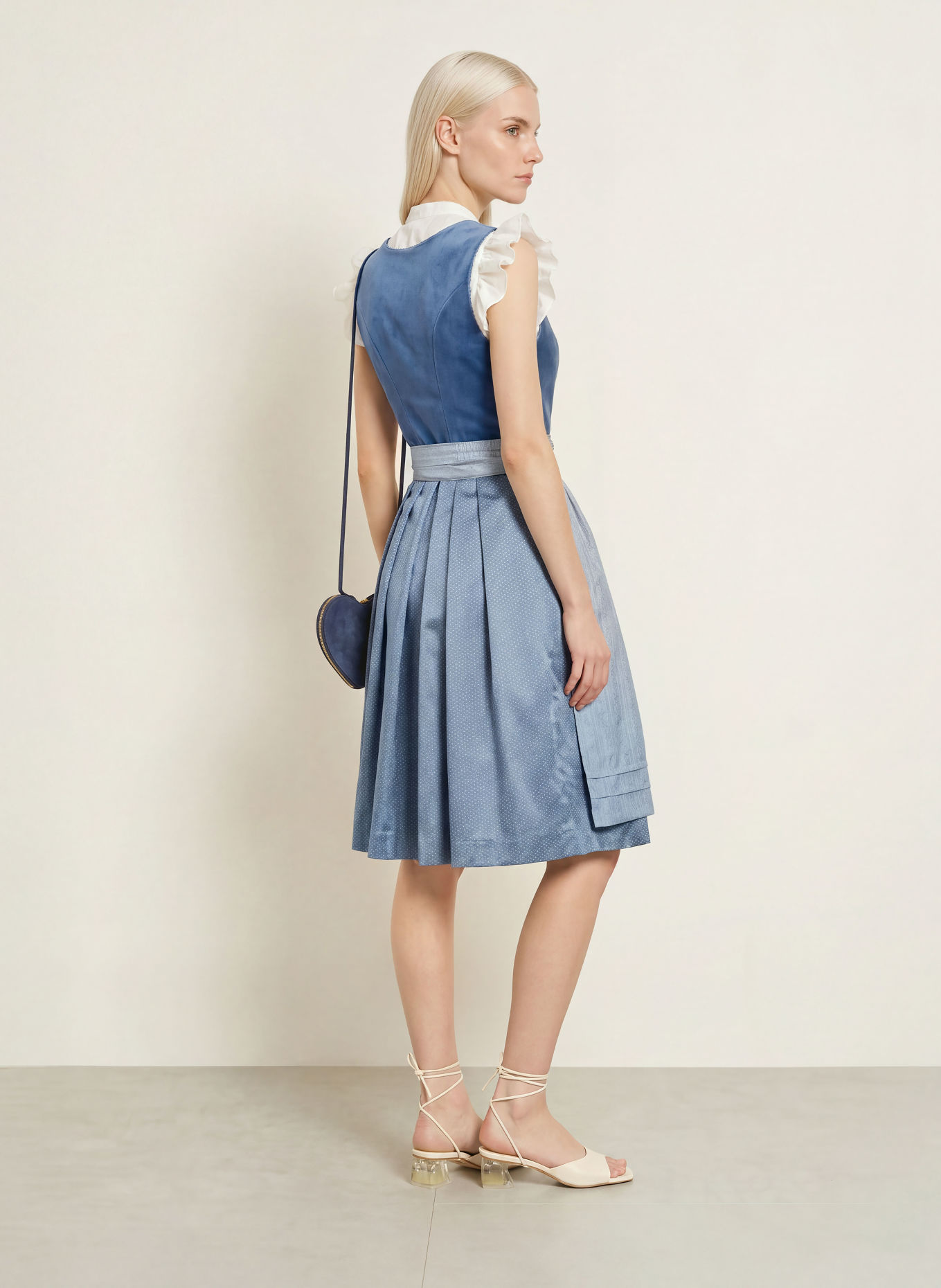 KRÜGER AURELA Dirndl: LIGHT BLUE / BLUE GRAY