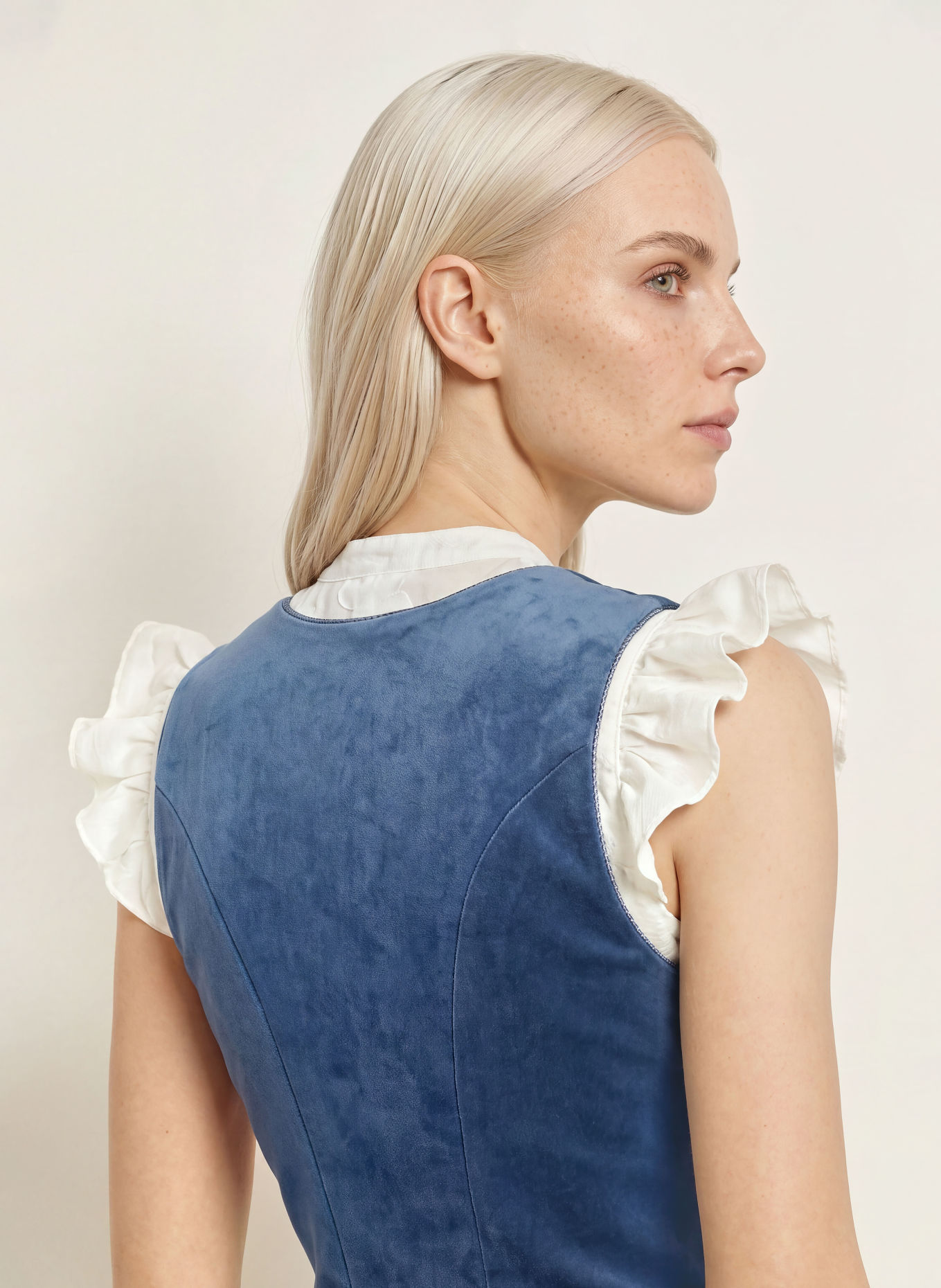 KRÜGER AURELA Dirndl: LIGHT BLUE / BLUE GRAY