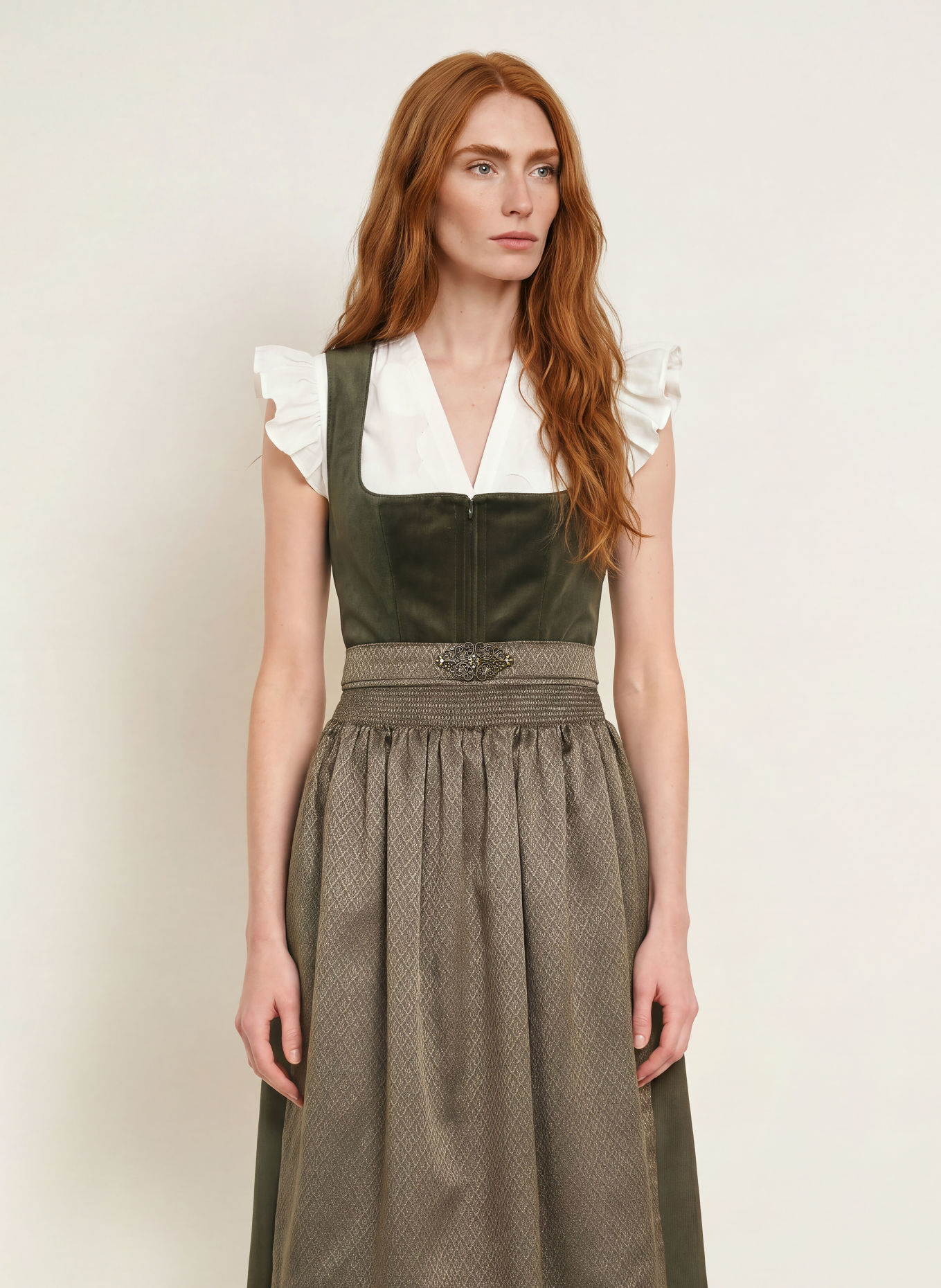 KRÜGER ALISHA Dirndl: OLIVE
