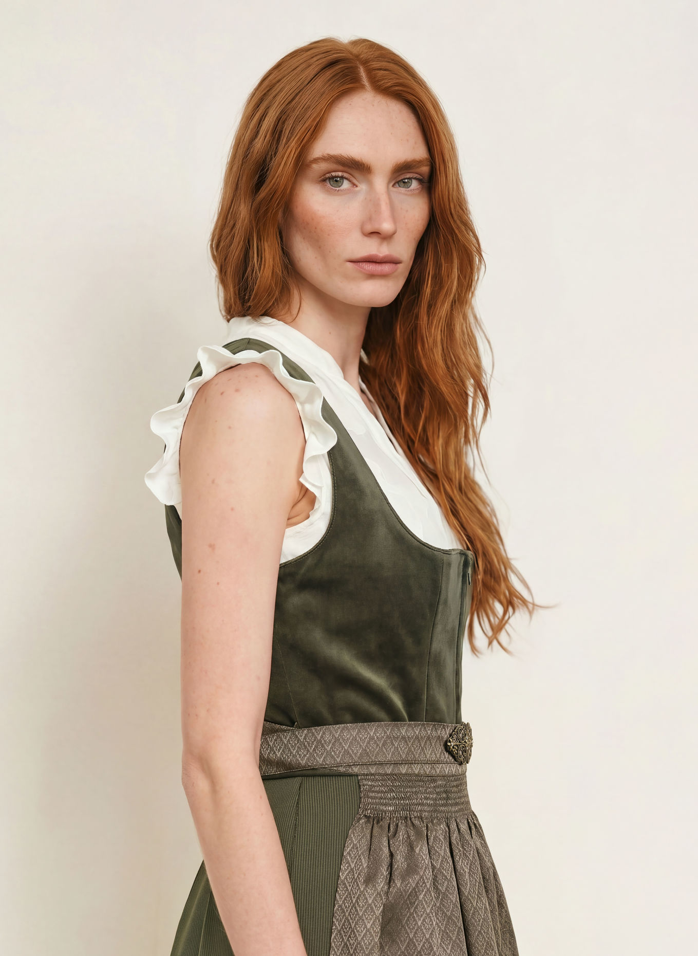 KRÜGER ALISHA Dirndl: OLIVE