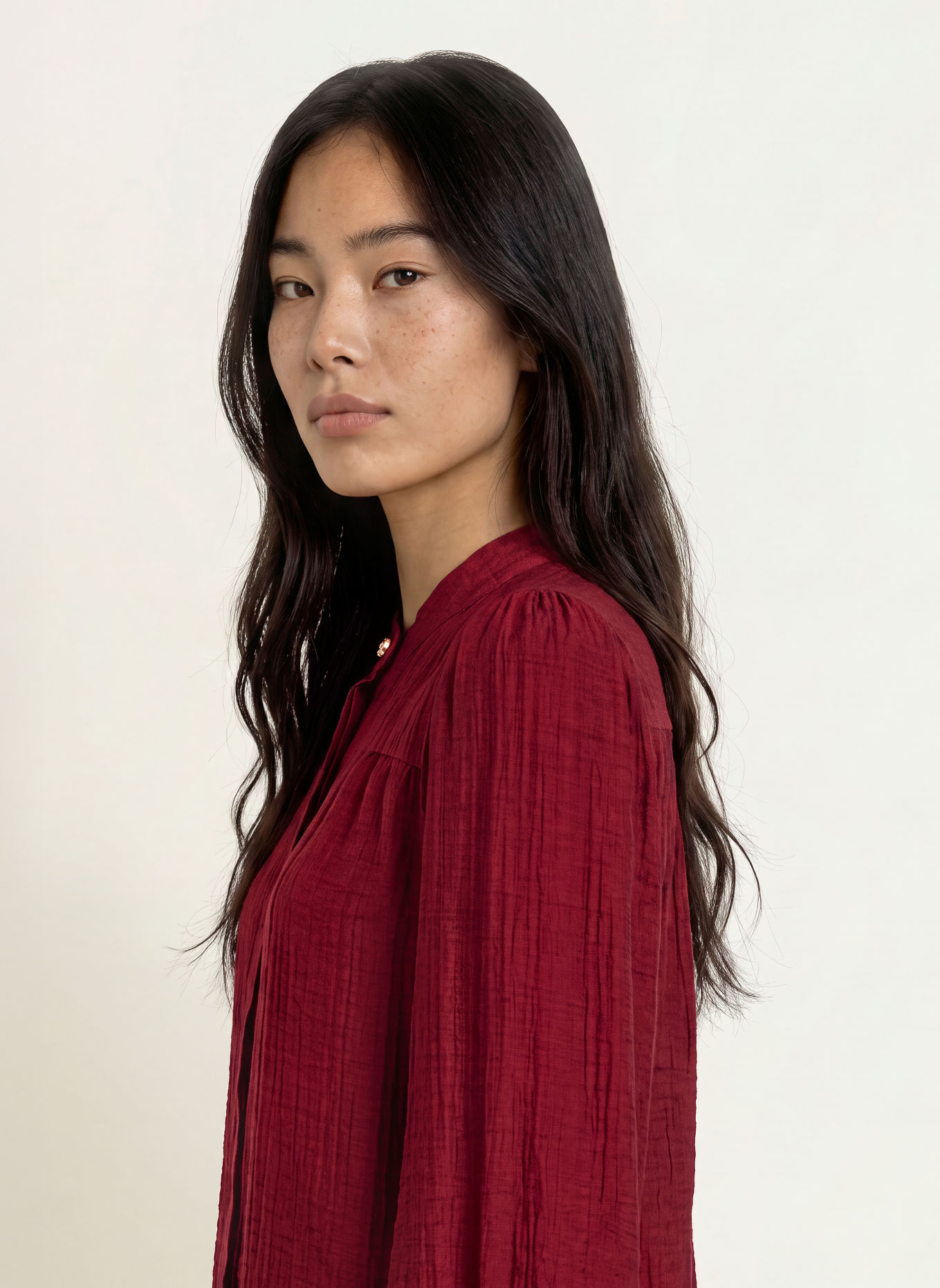 co'couture Bluse TASSYCC: DUNKELROT