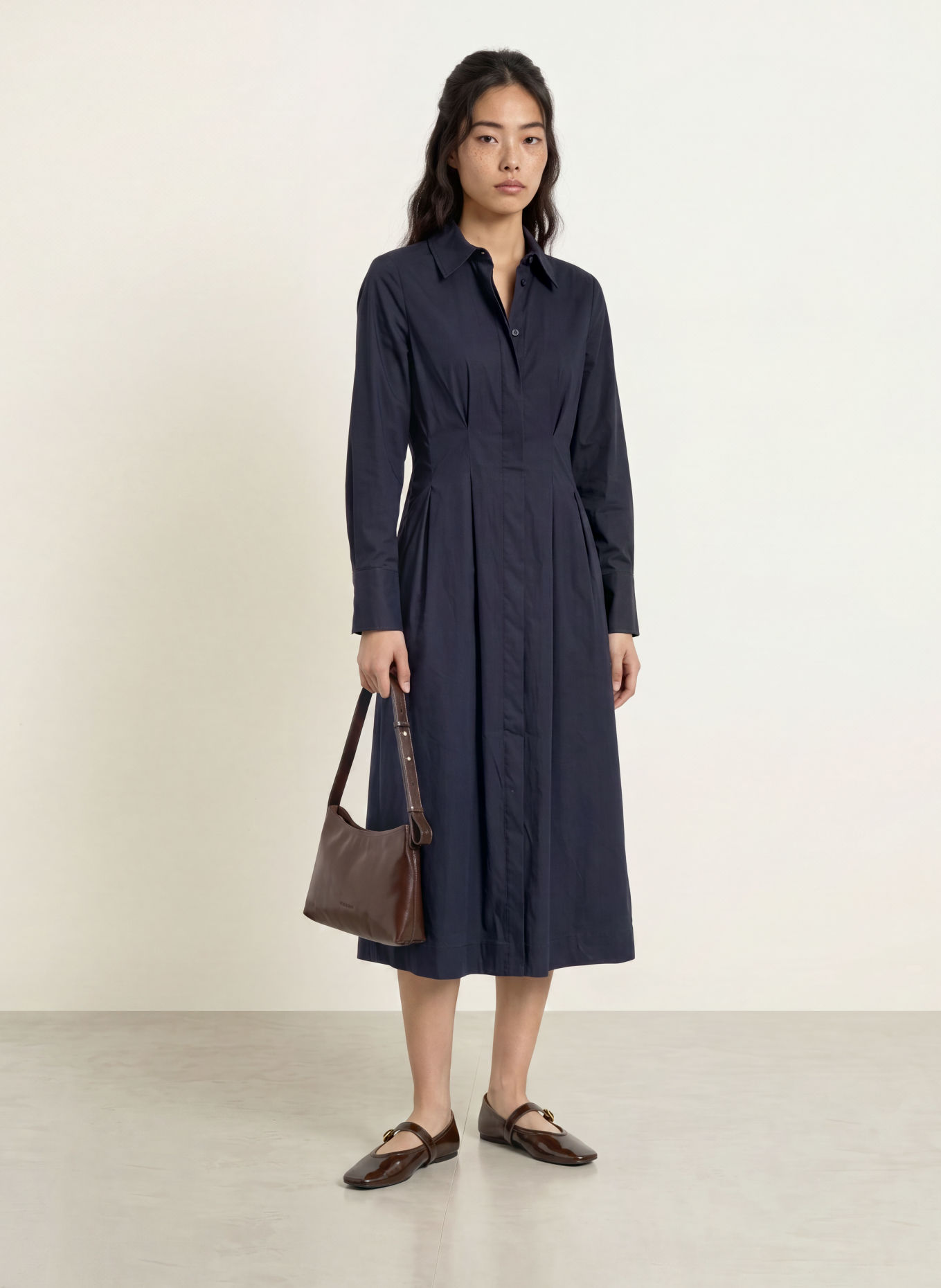 co'couture Hemdblusenkleid SANNACC: DUNKELBLAU