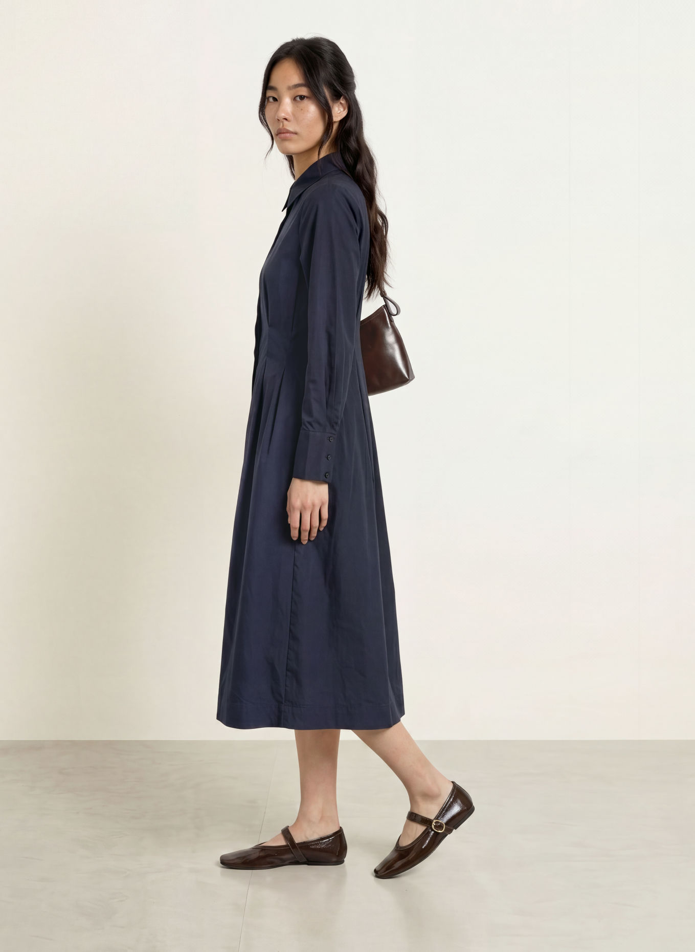 co'couture Hemdblusenkleid SANNACC: DUNKELBLAU