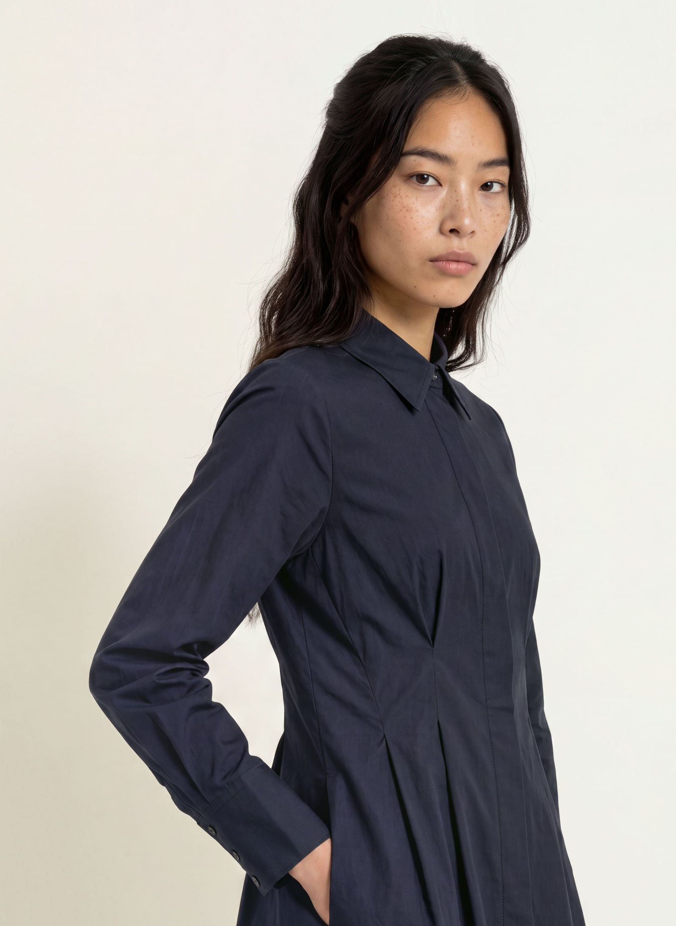 co'couture Hemdblusenkleid SANNACC: DUNKELBLAU