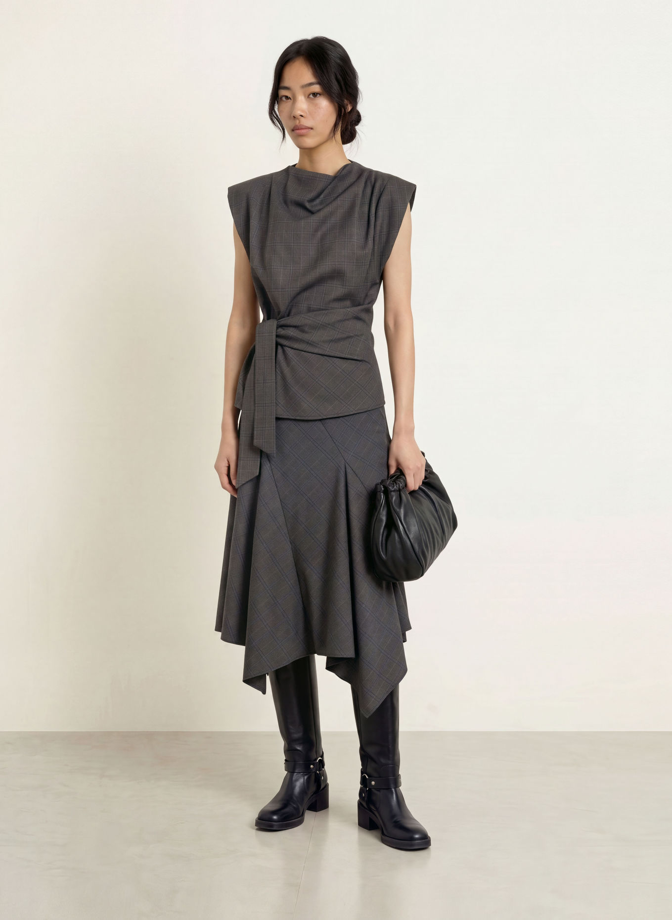 co'couture Top ELORACC: TMAVĚ ŠEDÁ / SVĚTLE ŠEDÁ / TMAVĚ MODRÁ
