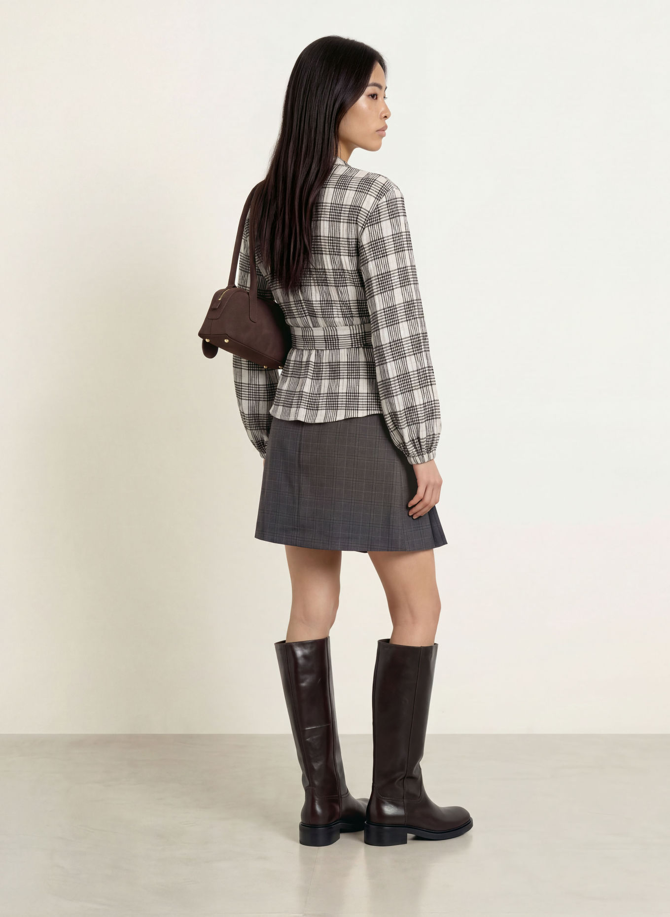 co'couture Blusenshirt CHANDLERCC: HELLGRAU / DUNKELGRAU / GRAU