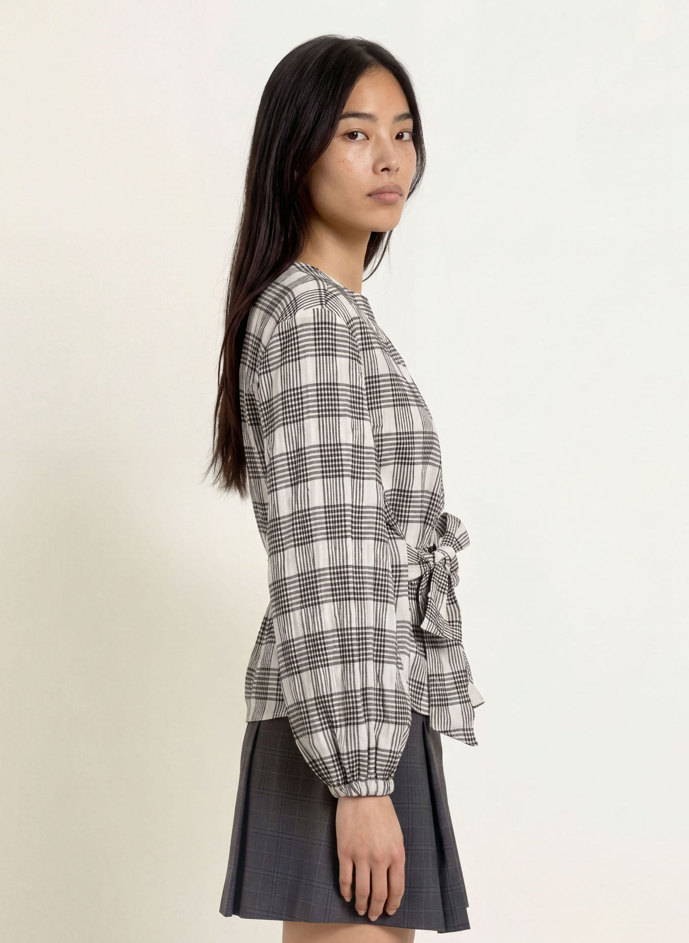 co'couture Blusenshirt CHANDLERCC: HELLGRAU / DUNKELGRAU / GRAU