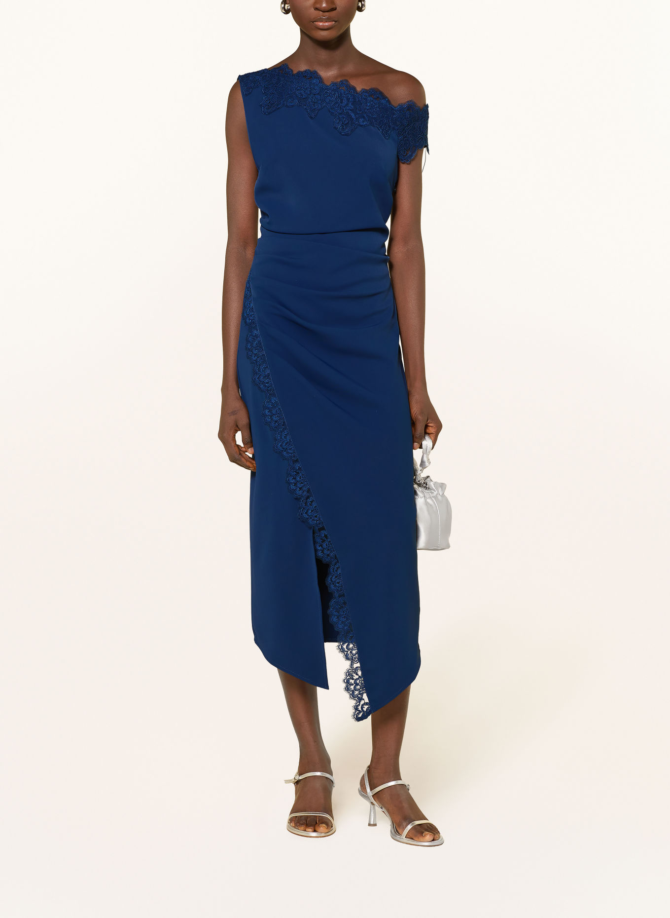 LIPSY Robe de cocktail en dentelle: BLEU FONCÉ