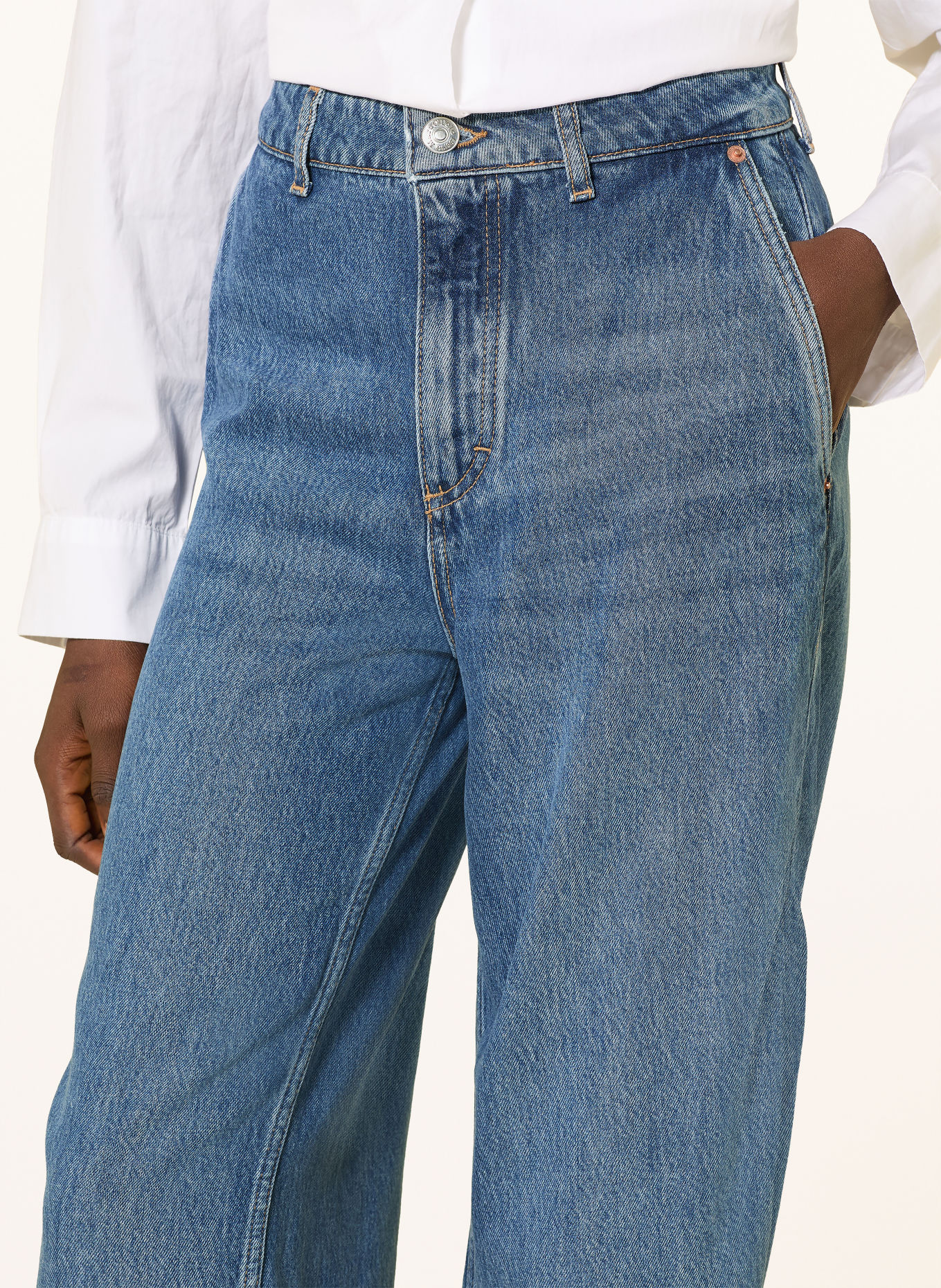 Marc O'Polo Jeans med brede ben TOLVA CHINO: 4928 Medium Blue_Multi_01