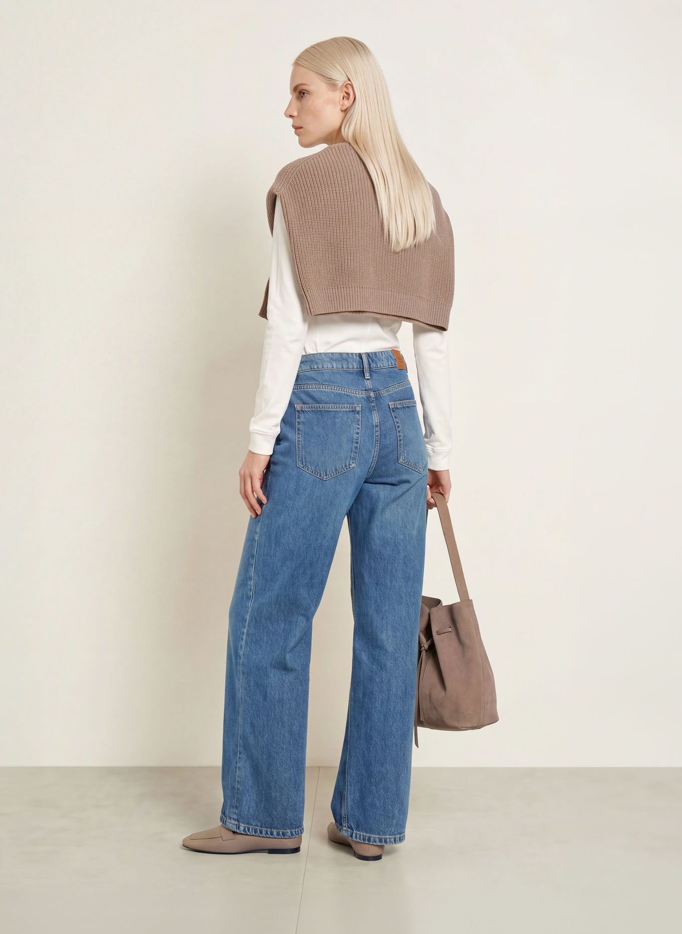 Marc O'Polo Wide leg jeans LANIA: 4928 Medium Blue_Multi_01