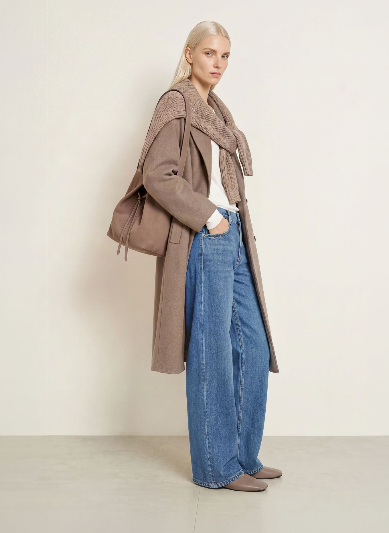 Marc O'Polo Wide leg jeans LANIA: 4928 Medium Blue_Multi_01