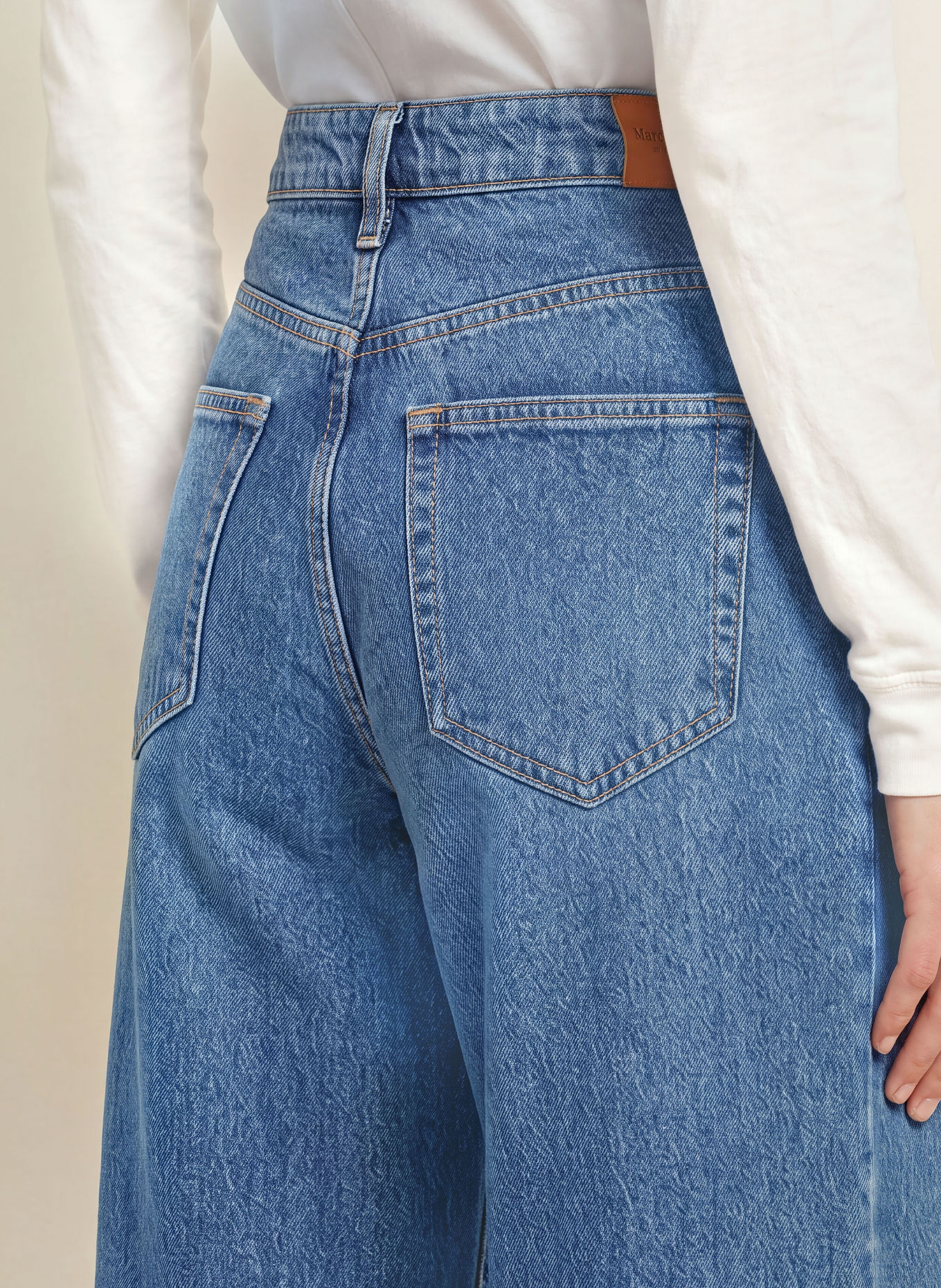 Marc O'Polo Wide leg jeans LANIA: 4928 Medium Blue_Multi_01