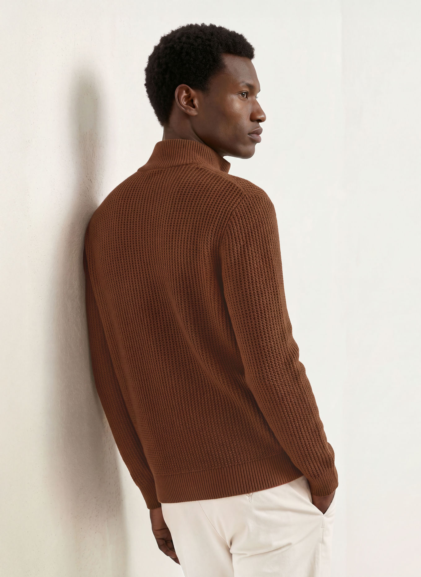 BOSS FIOCCO Cardigan: BROWN