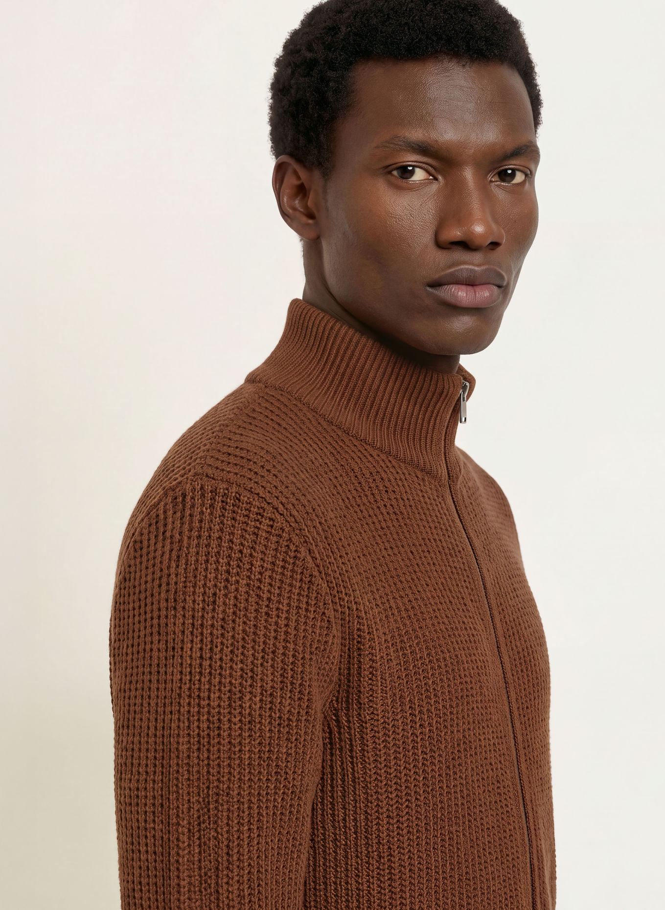 BOSS FIOCCO Cardigan: BROWN