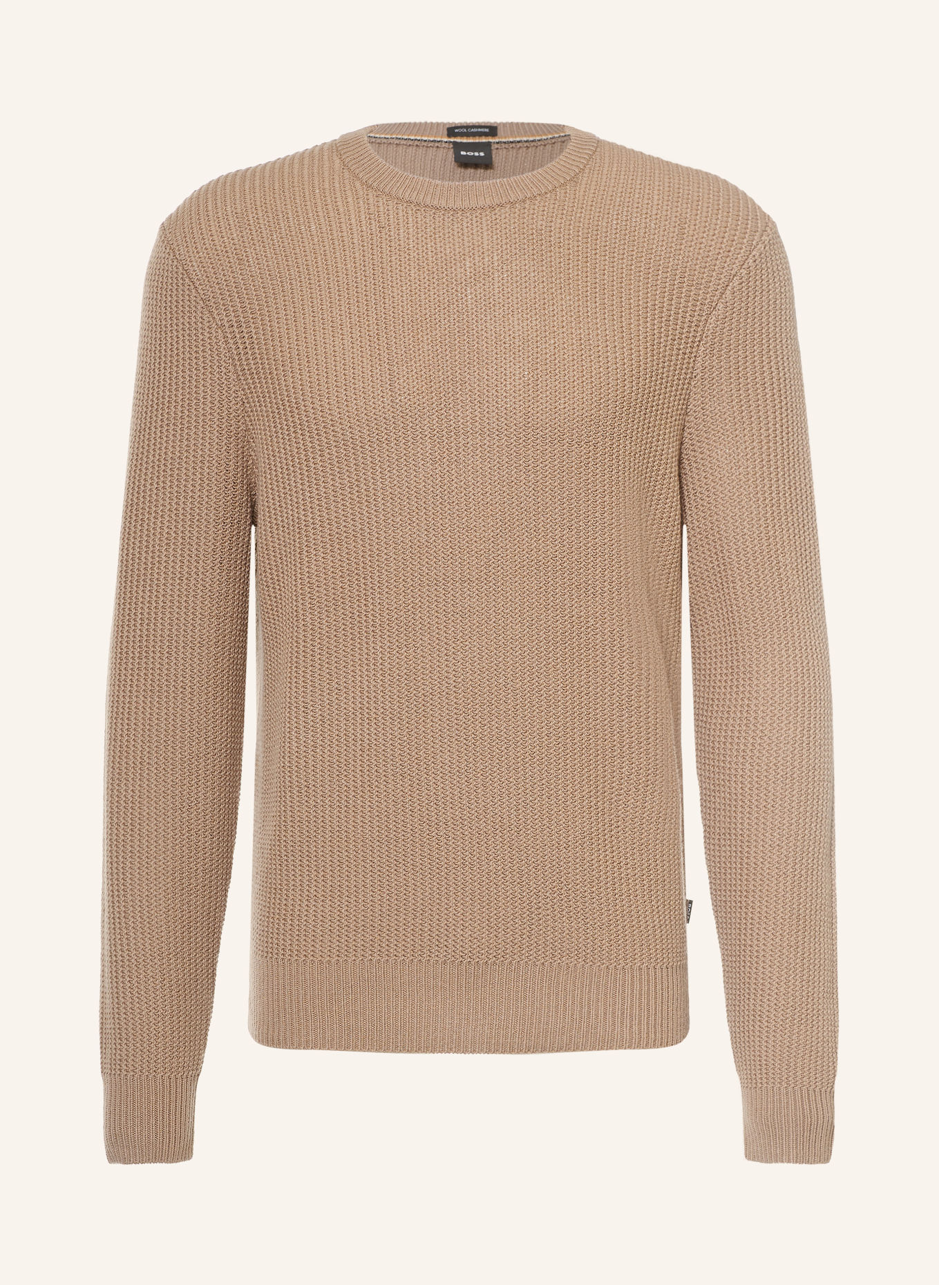 BOSS Trui FIOCCHETTO: TAUPE