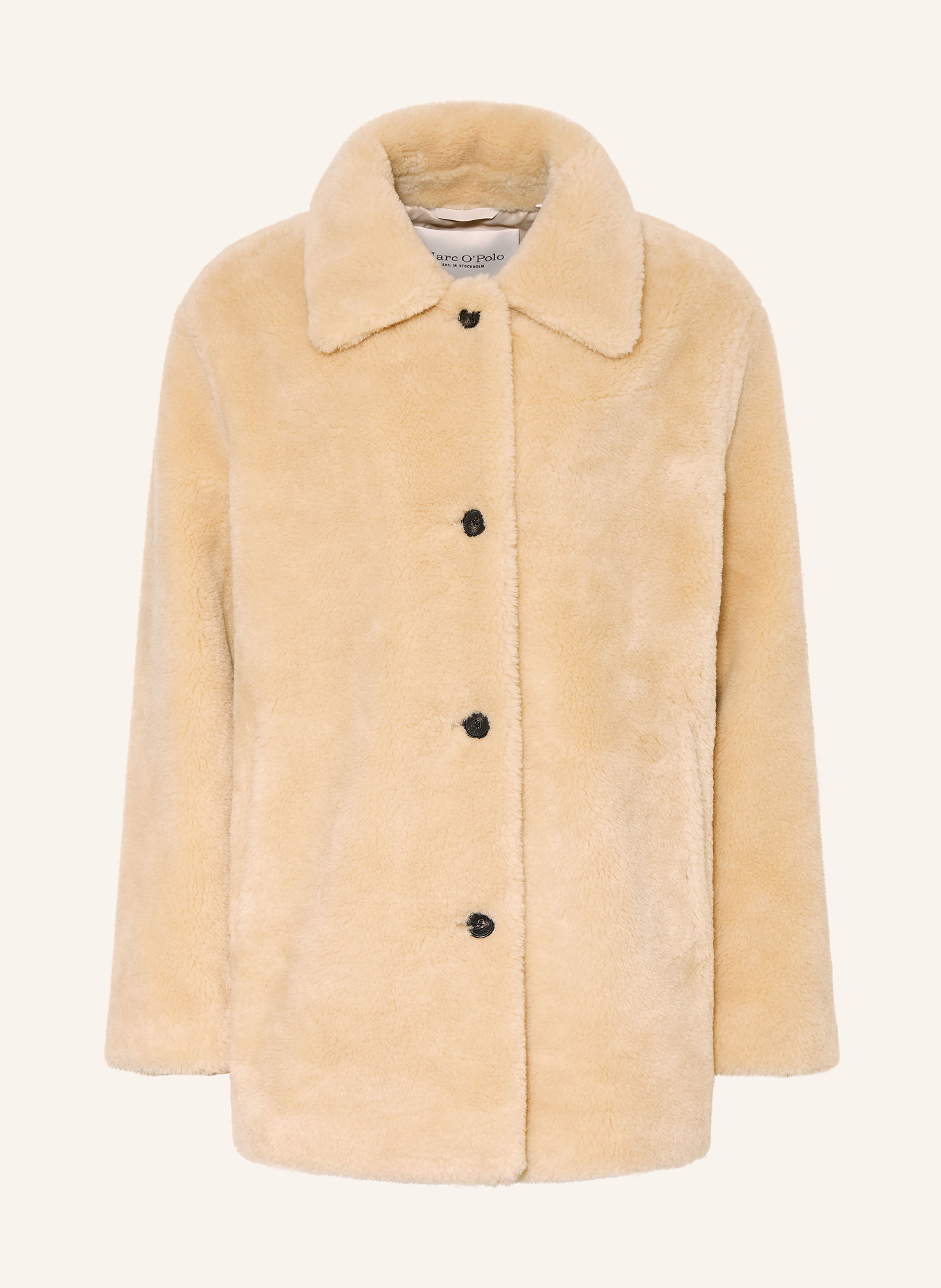 Marc O'Polo Faux Fur Jacket: BEIGE