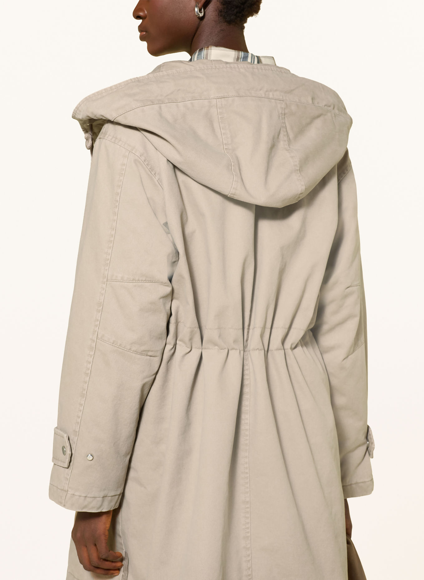 Marc O'Polo Coat with removable faux fur: BEIGE
