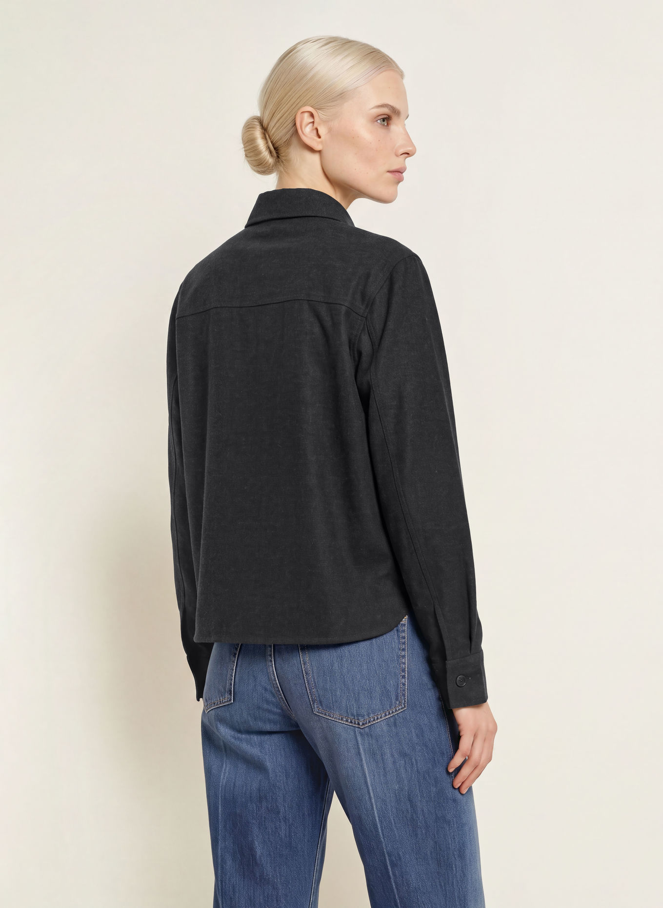 Marc O'Polo Flanell-Overshirt: SCHWARZ
