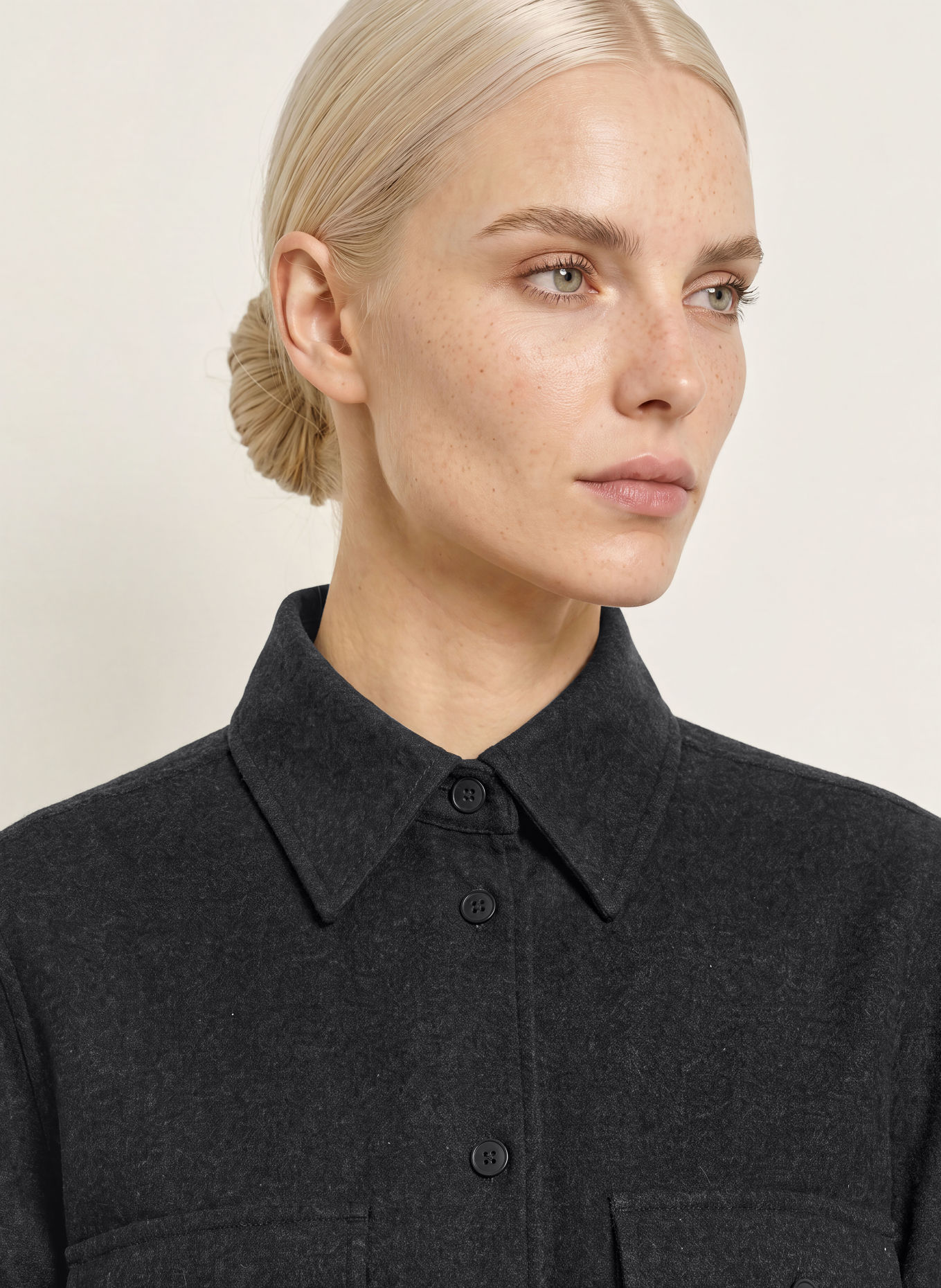 Marc O'Polo Flanell-Overshirt: SCHWARZ