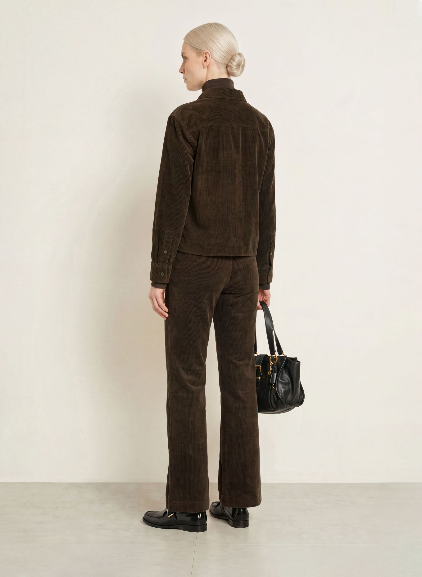 Marc O'Polo Pantaloni bootcut din velur: MARO ÎNCHIS