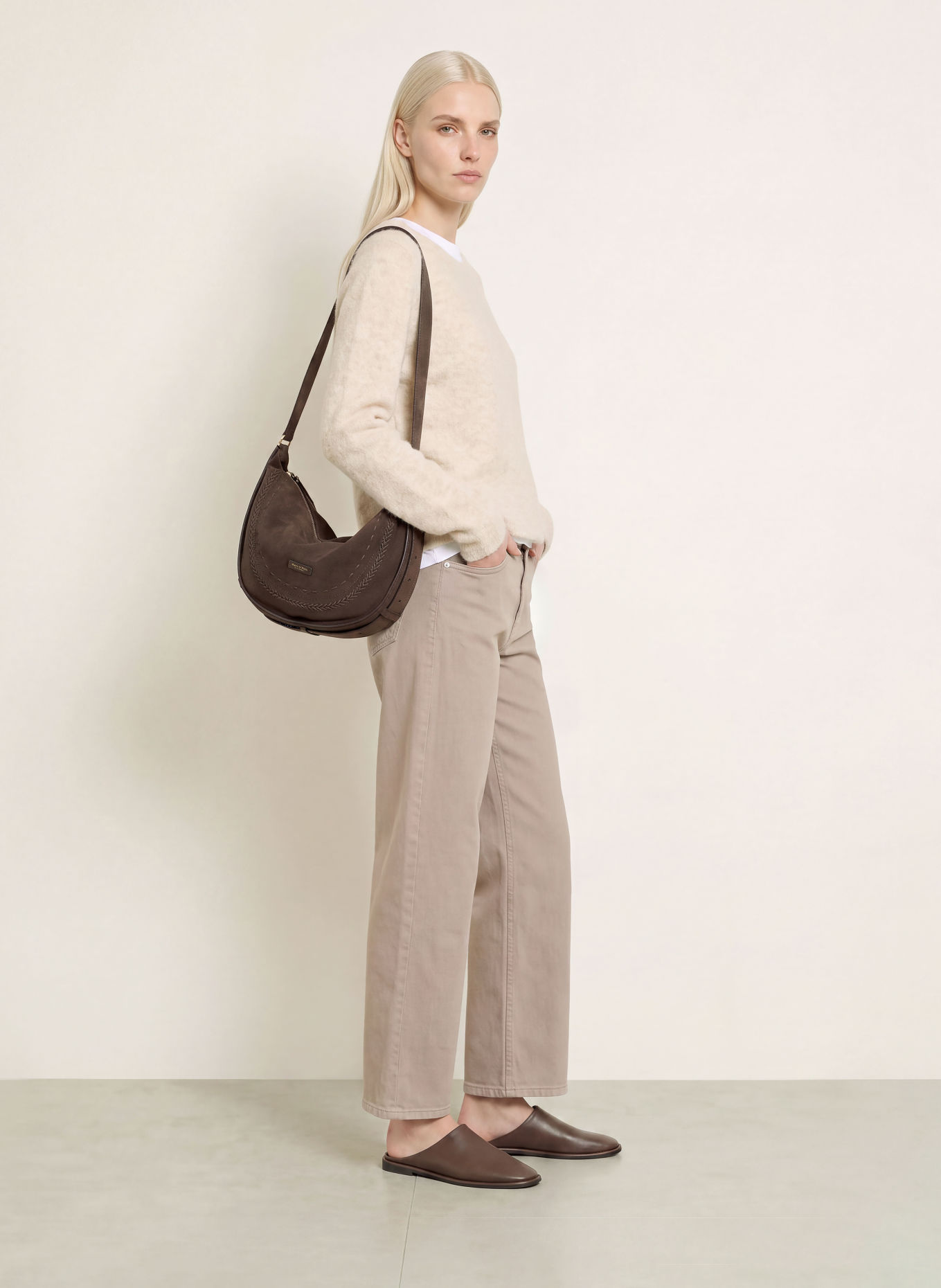 Marc O'Polo Wide-Leg jeans LINN: 1740 Earthy Taupe