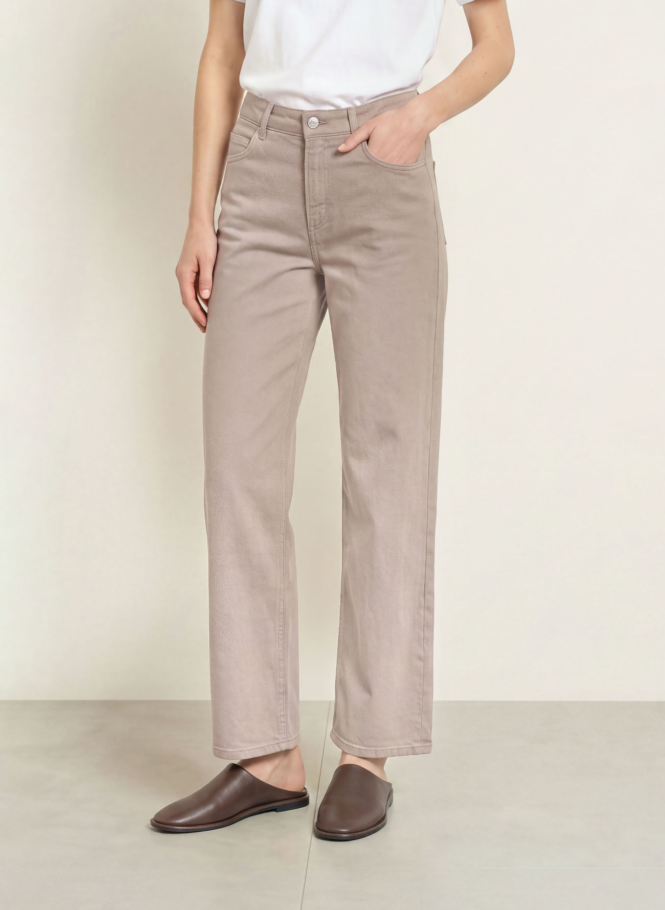 Marc O'Polo Wide-Leg jeans LINN: 1740 Earthy Taupe