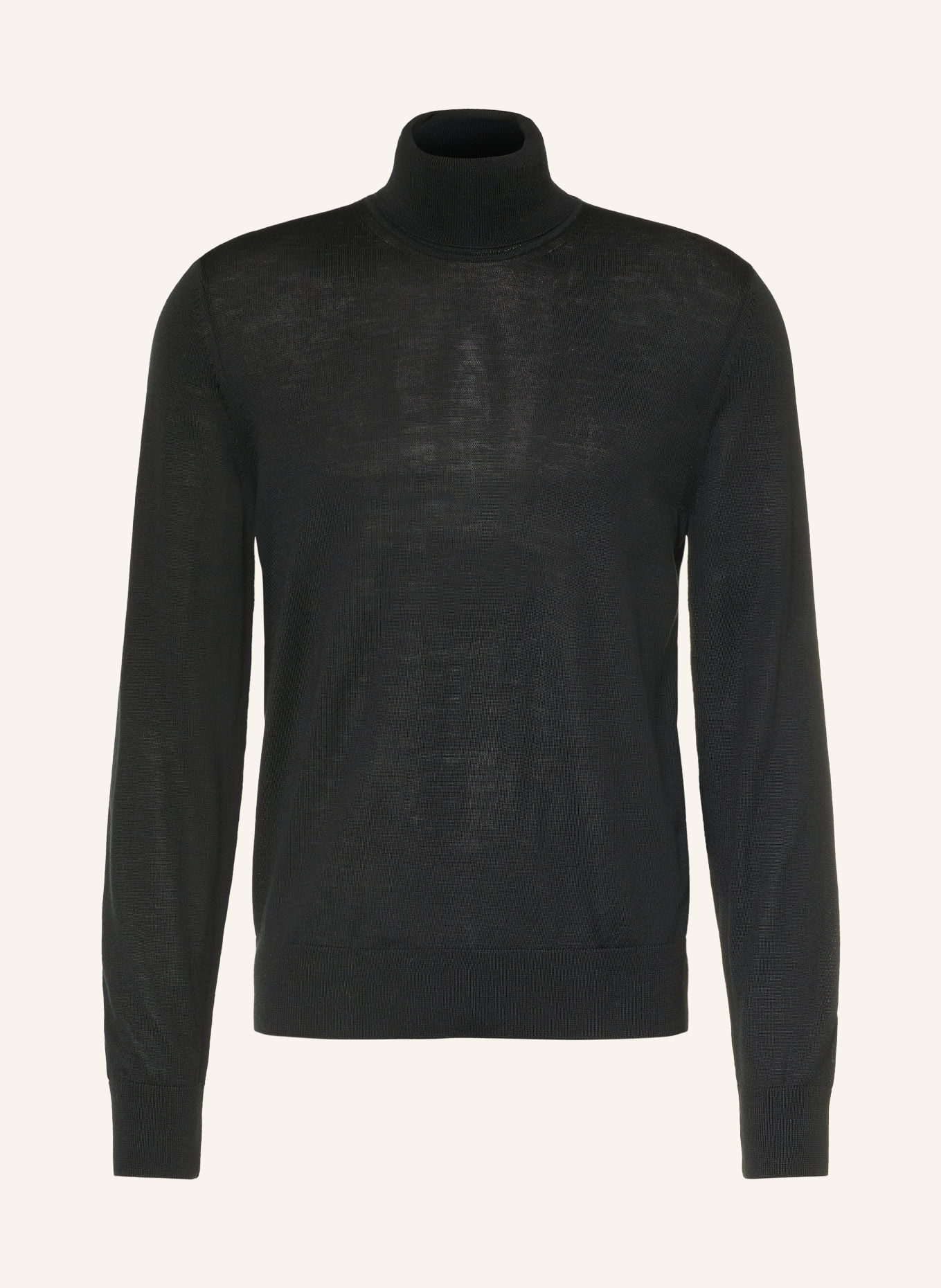 BOSS MUSSO Turtleneck sweater: BLACK