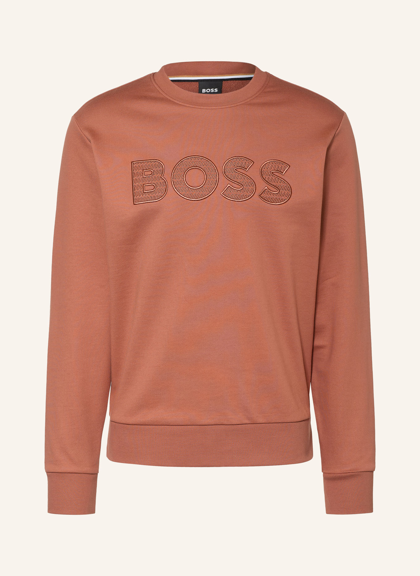 BOSS Sweatshirt SOLERI: DONKERORANJE