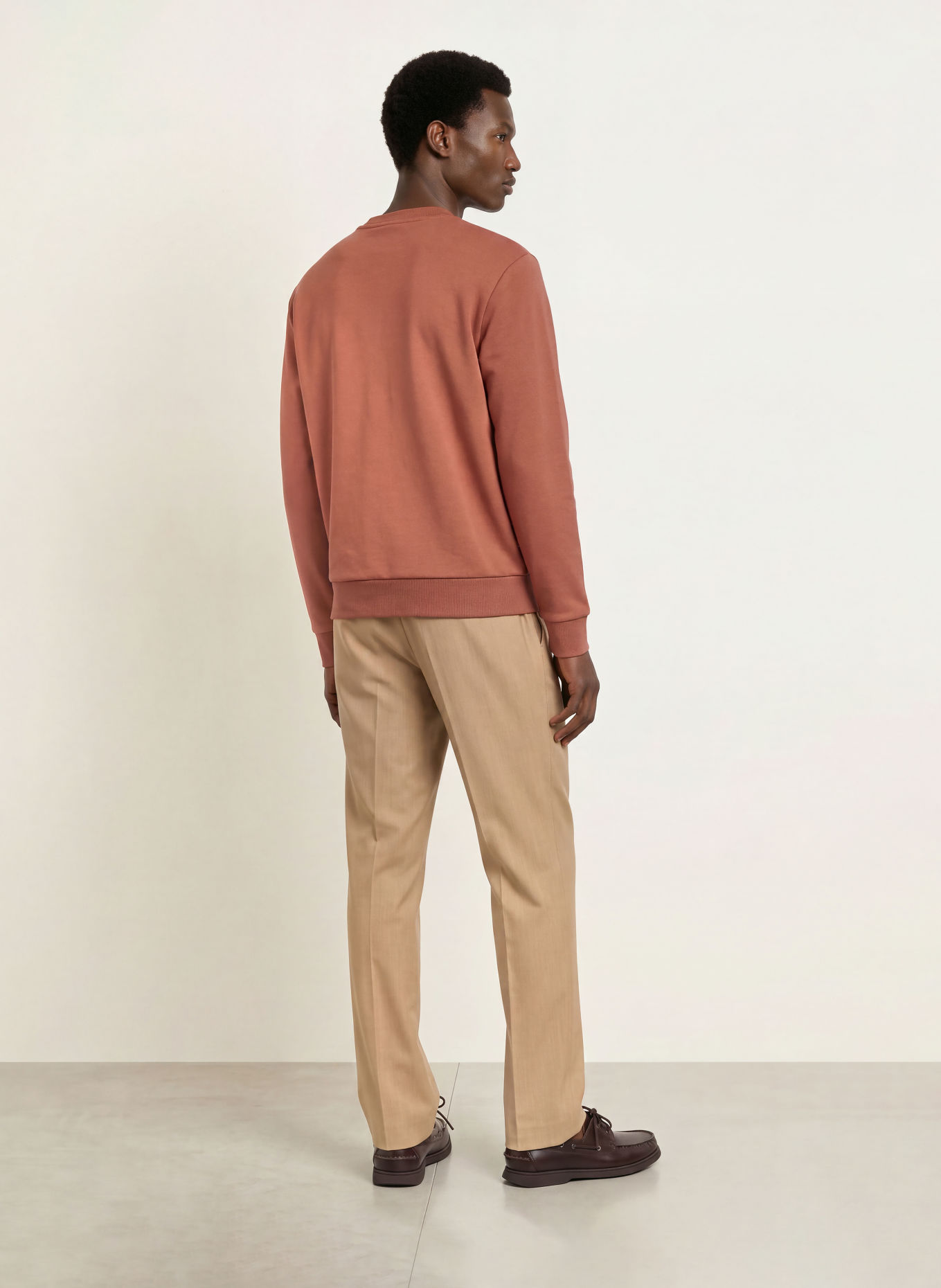 BOSS Sweatshirt SOLERI: DONKERORANJE