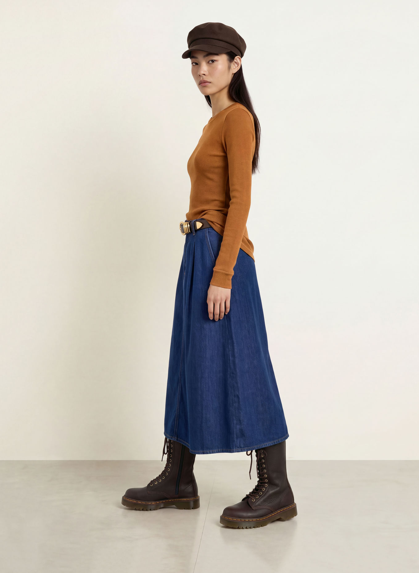 Marc O'Polo DENIM Long-sleeve shirt: COGNAC