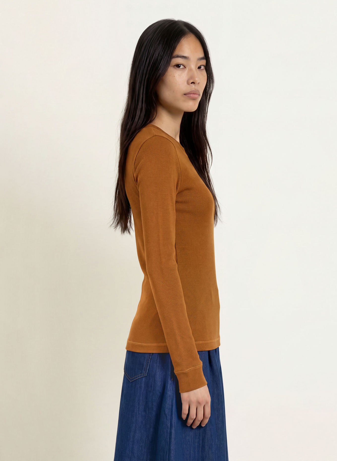 Marc O'Polo DENIM Long-sleeve shirt: COGNAC