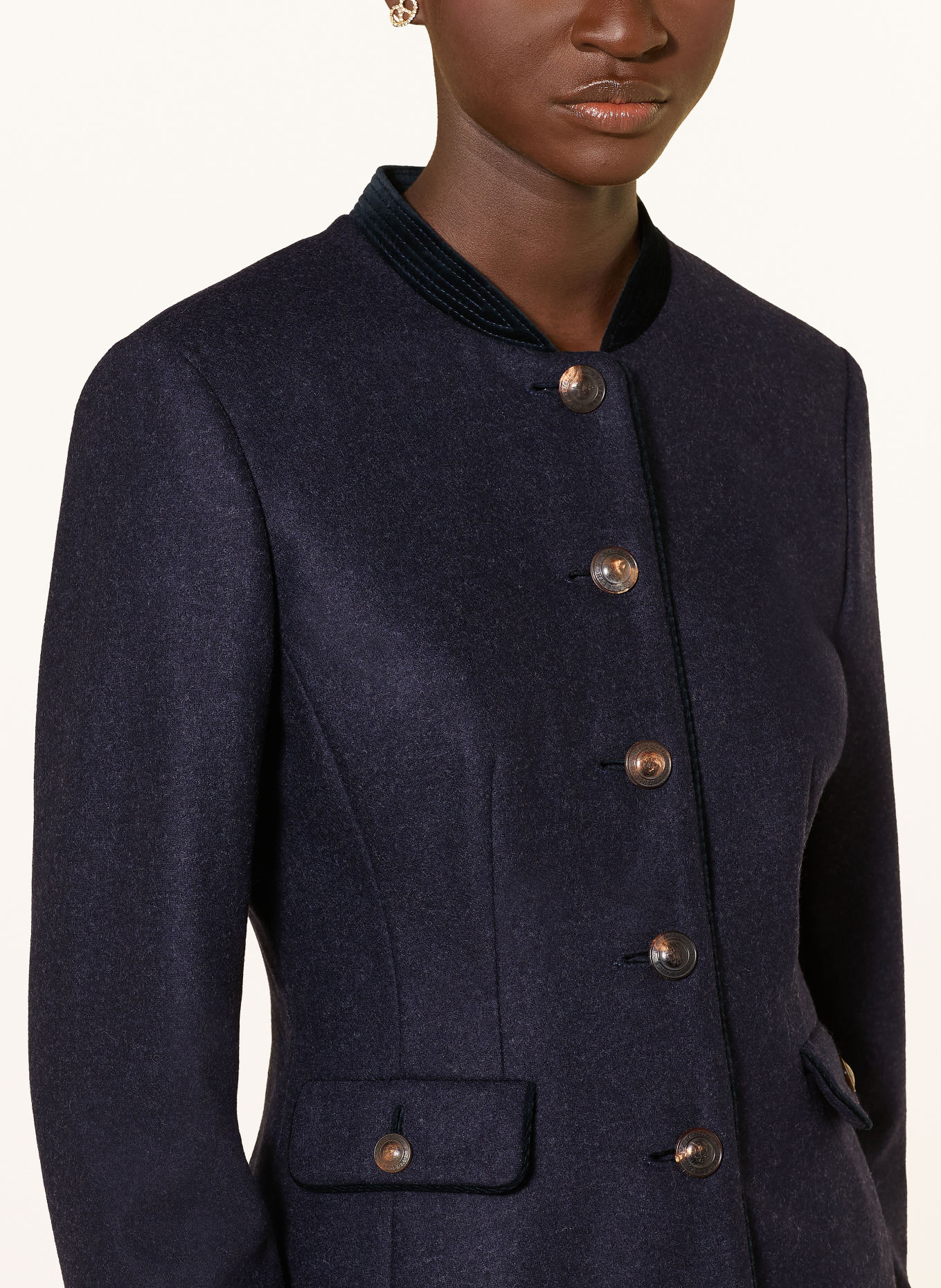 HABSBURG Janker MARIELLA: DONKERBLAUW