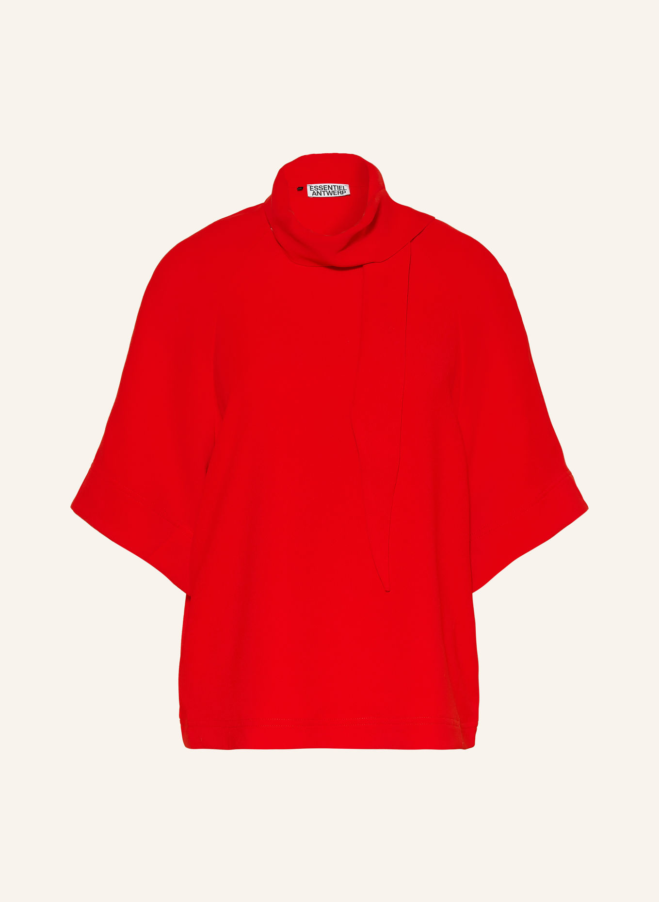 ESSENTIEL ANTWERP Strikblouse KASSIE: ROOD