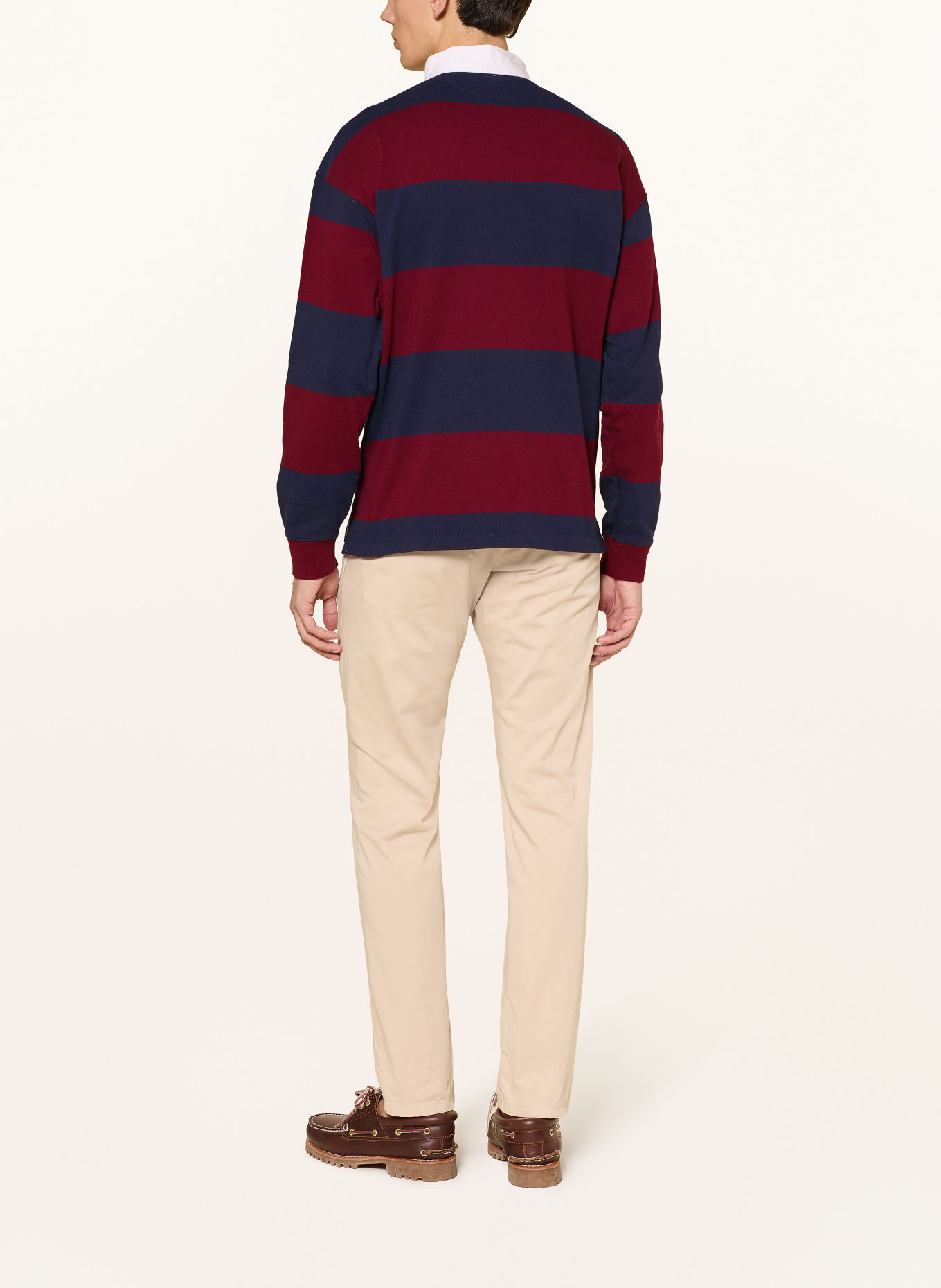 RLX RALPH LAUREN Rugby shirt: DARK BLUE / DARK RED / DARK YELLOW