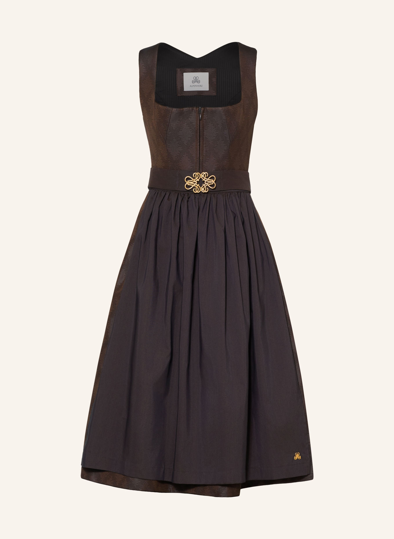 AlpenHERZ Dirndl MARGIE: DUNKELBRAUN