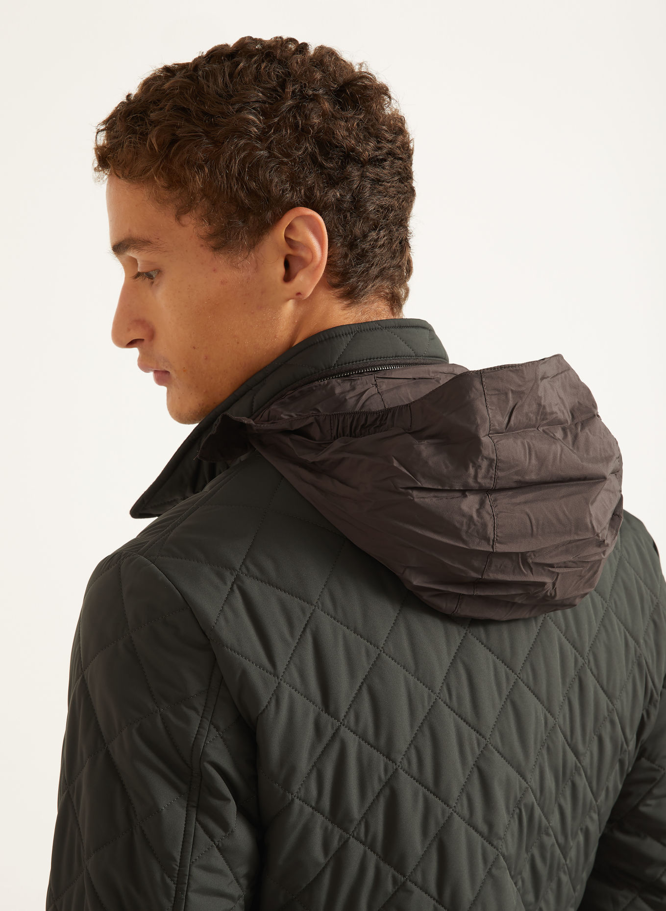 MOORER Steppjacke KESTEN: DUNKELGRÜN
